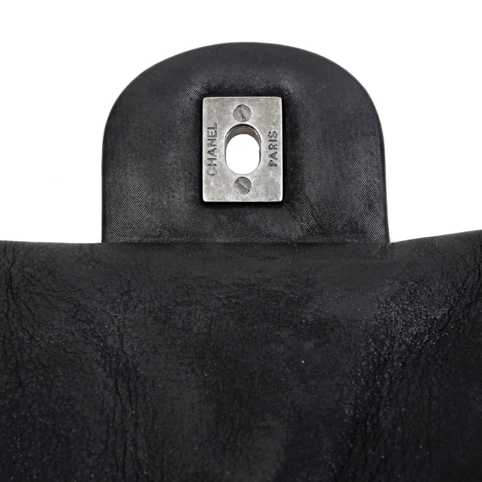 Chanel Black Tweed Runway Rolled Backpack- TWO BAGS 5