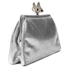 Judith Leiber Silver Lizard Evening Bag