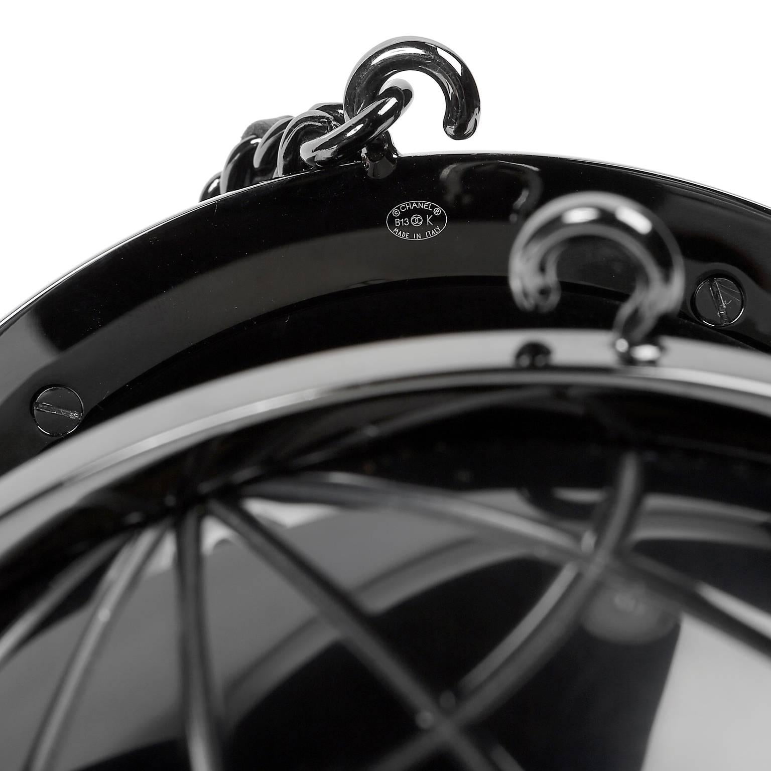 Chanel Black Globe Clutch- Runway collectible 3