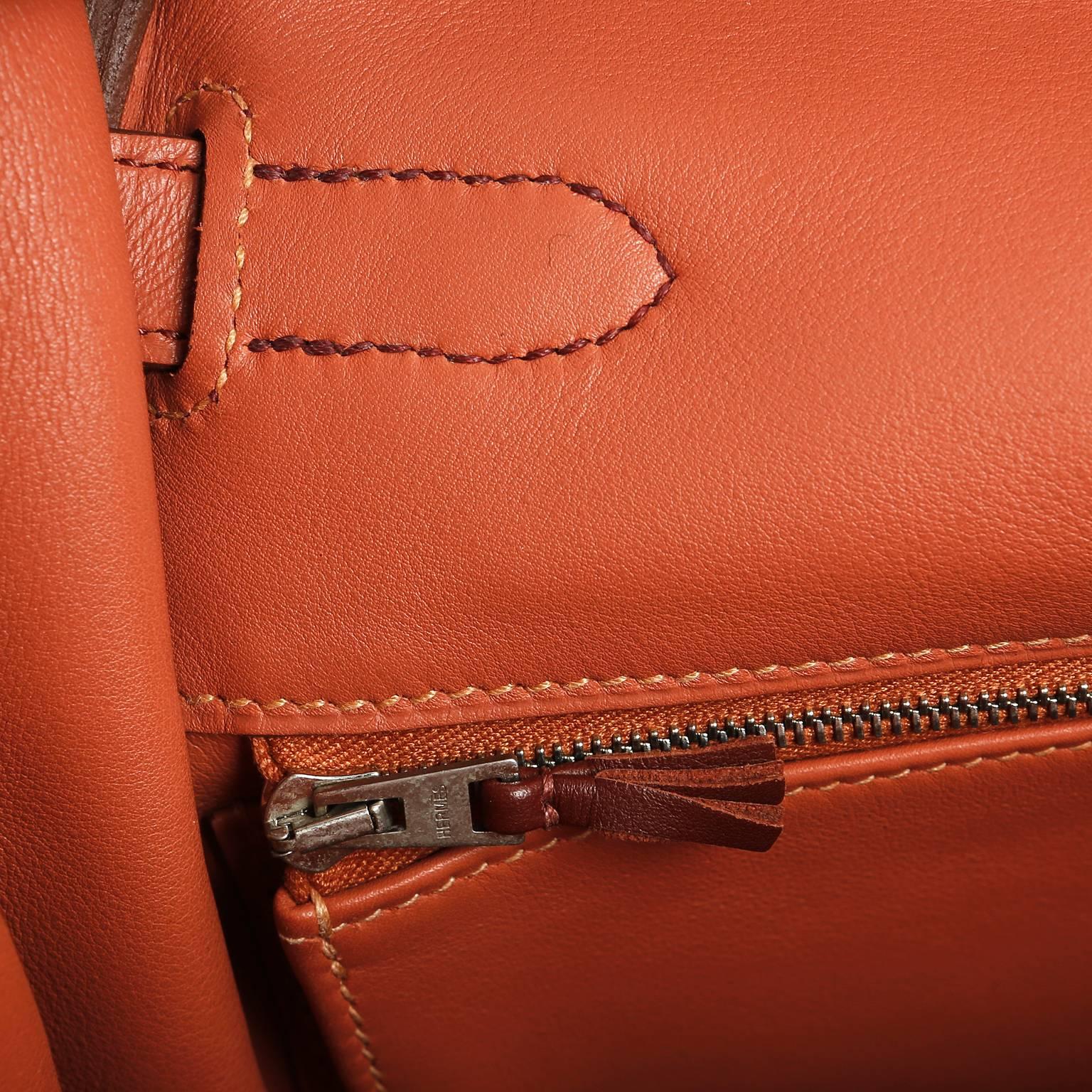 Hermès Ghillies 35 cm Kelly- Rosy and Rouge H Swift, PHW 3