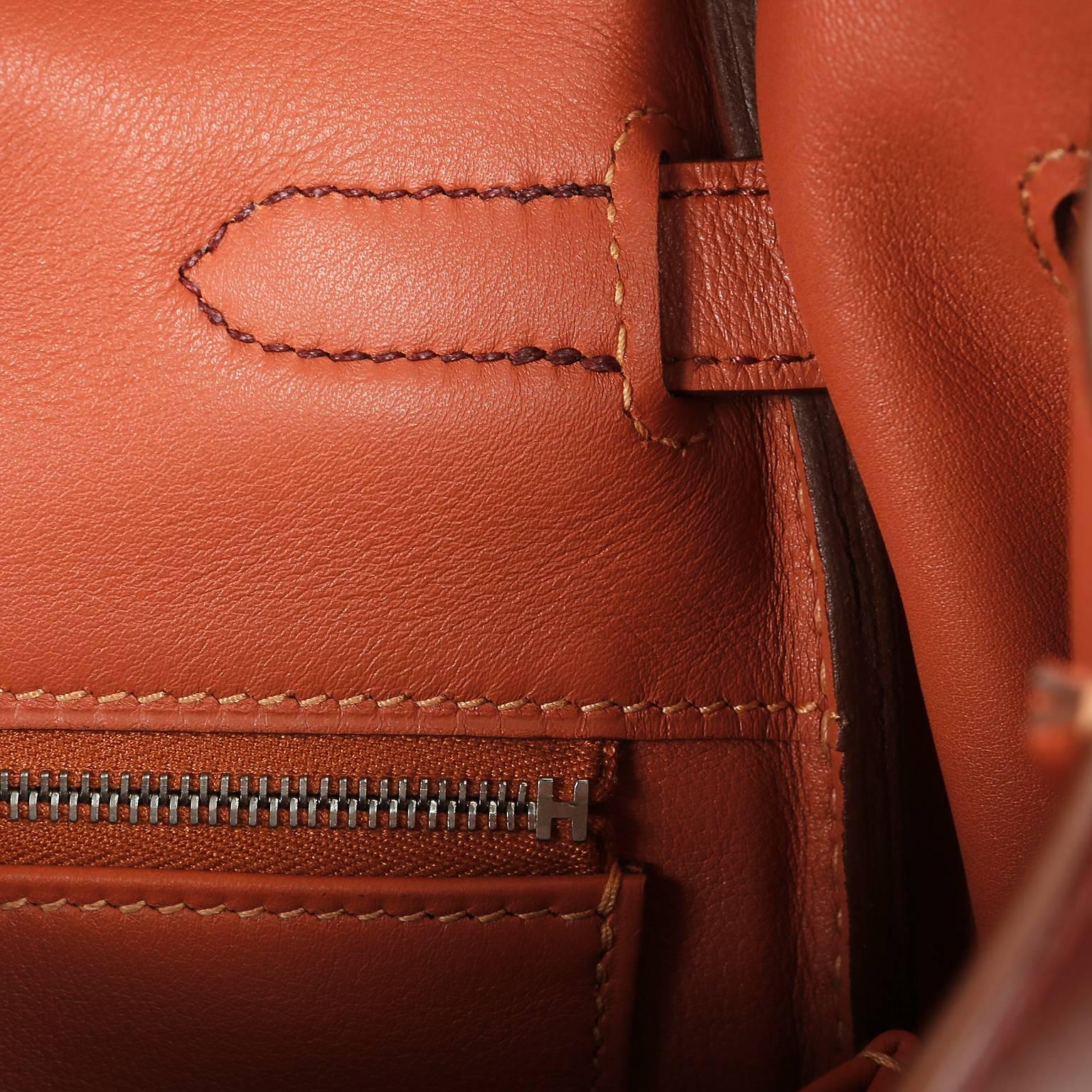 Hermès Ghillies 35 cm Kelly- Rosy and Rouge H Swift, PHW 4