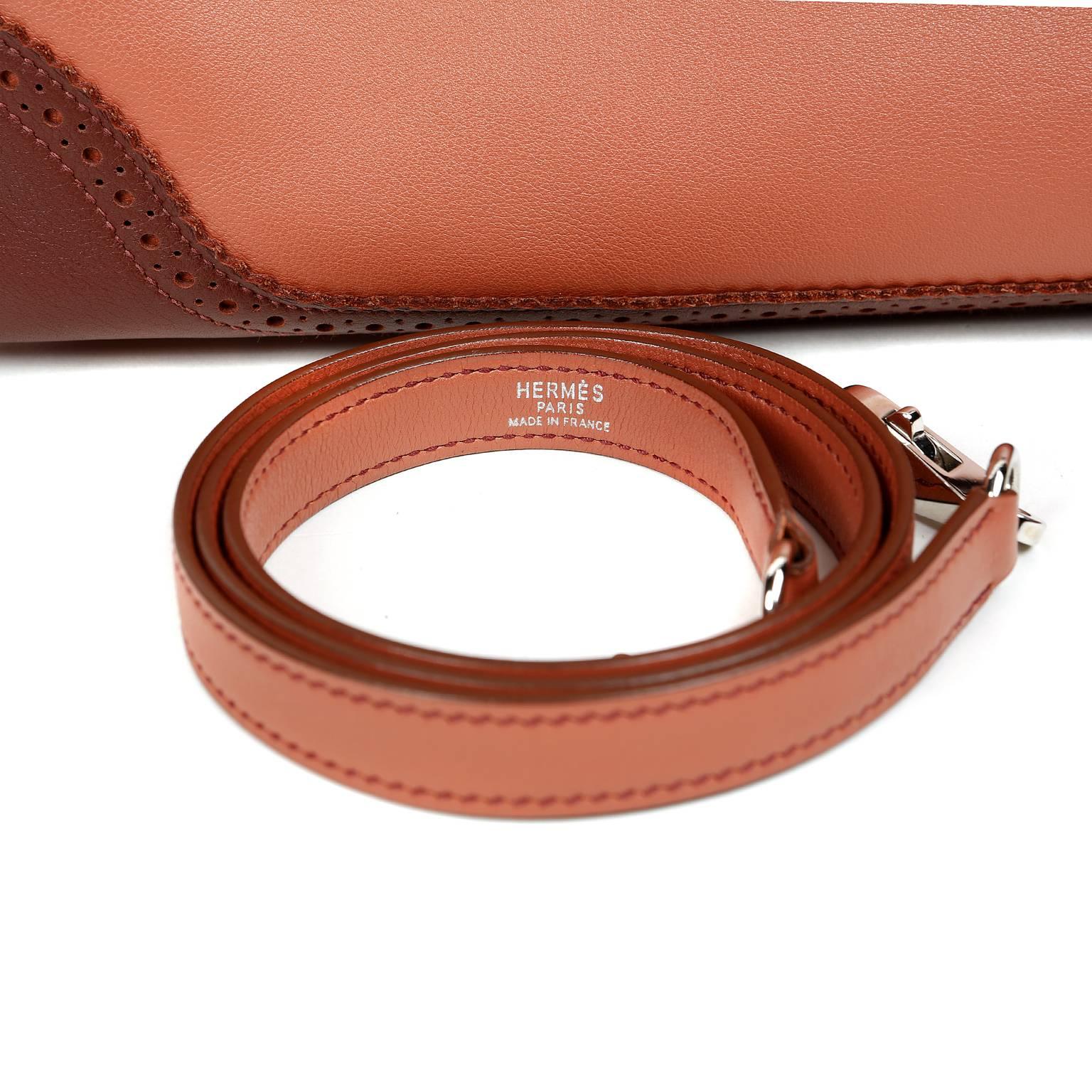 Hermès Ghillies 35 cm Kelly- Rosy and Rouge H Swift, PHW 5