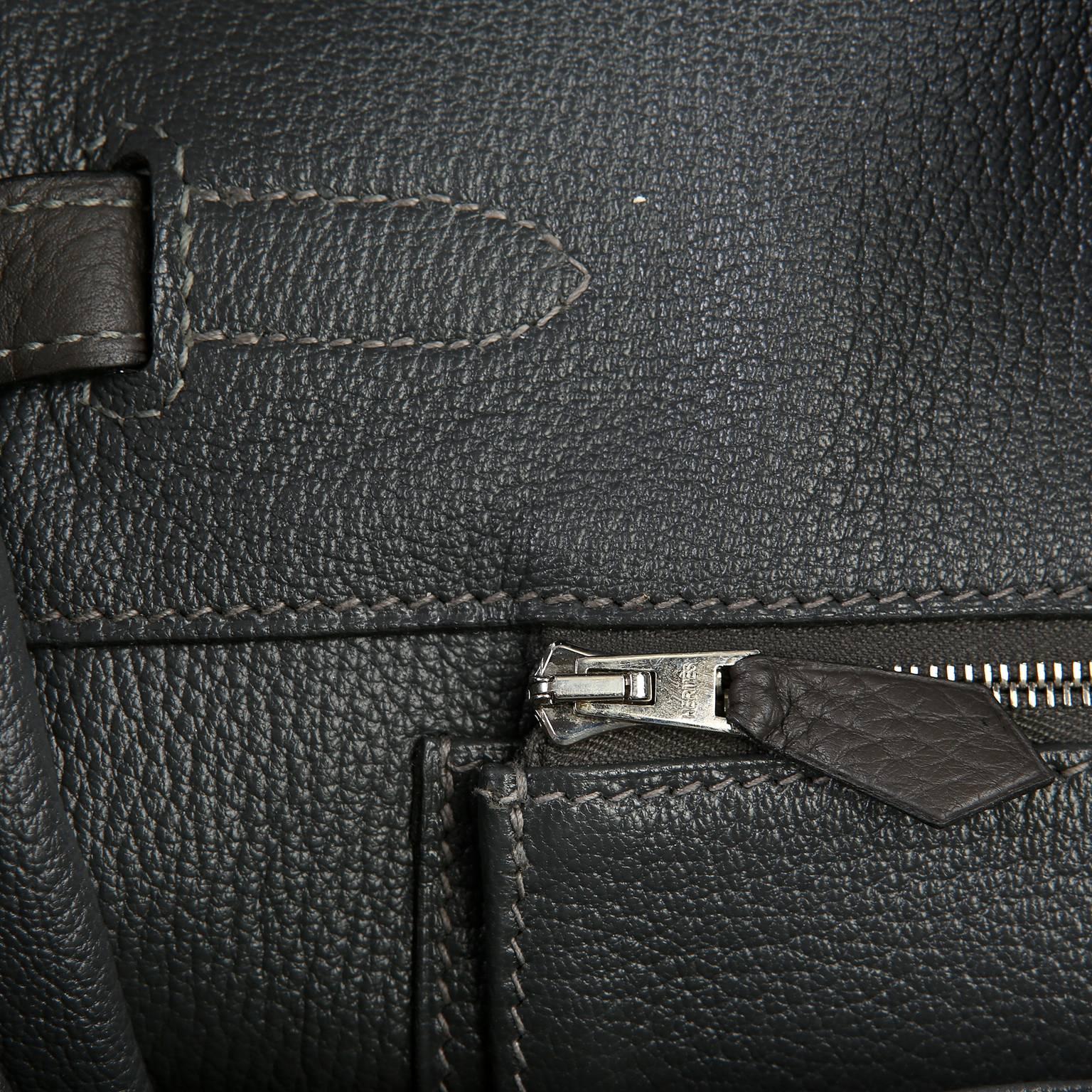 Hermès Graphite Clemence Leather  Birkin- 35 cm, PHW 4