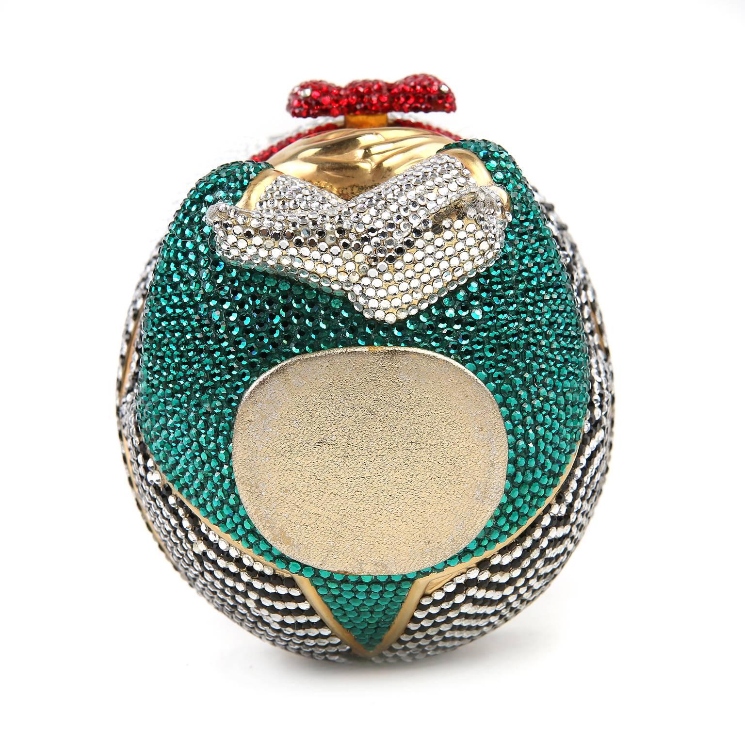 Judith Leiber Humpty Dumpty Minaudiere Evening Bag In Excellent Condition For Sale In Malibu, CA