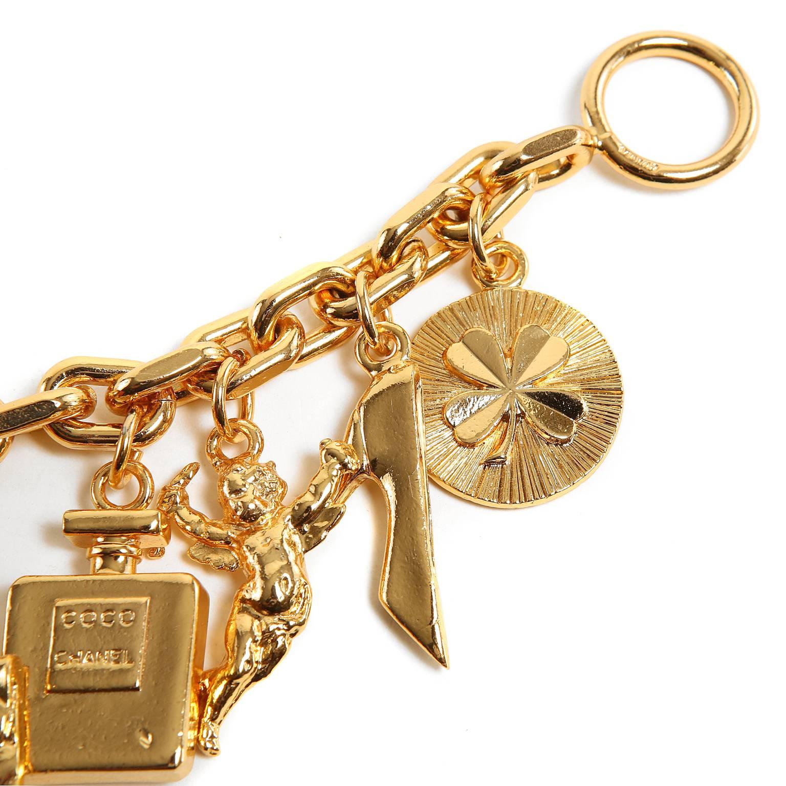 Chanel Gold Charm Bracelet- Vintage 2
