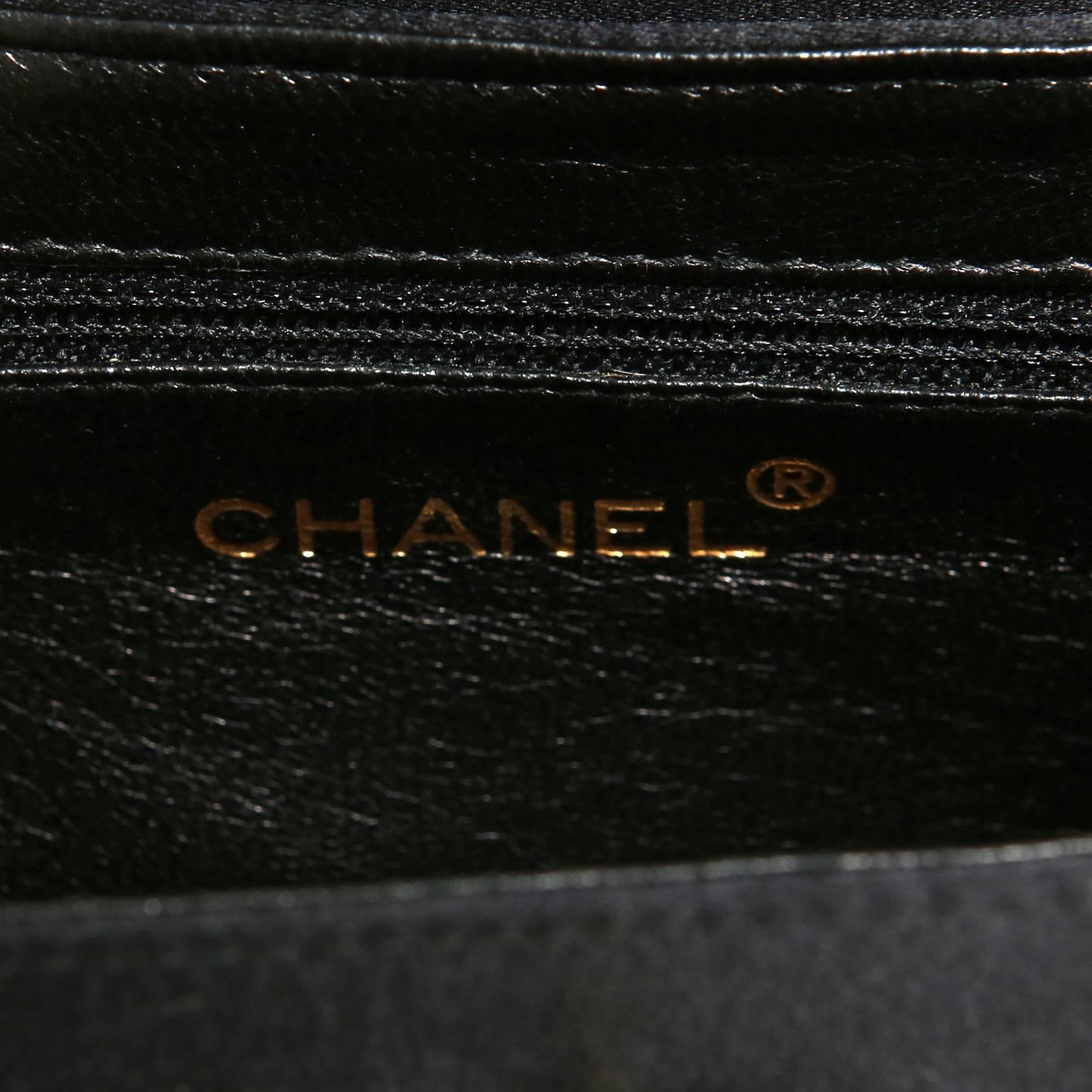 Chanel Black Satin Evening Bag 3