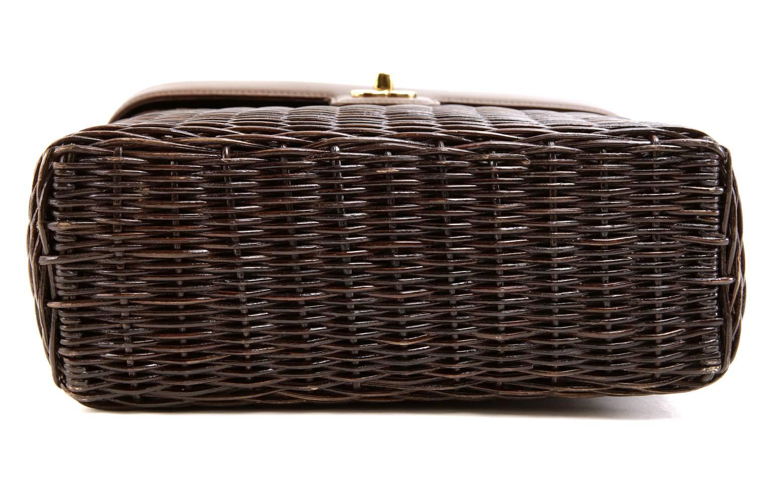 chanel wicker basket bag