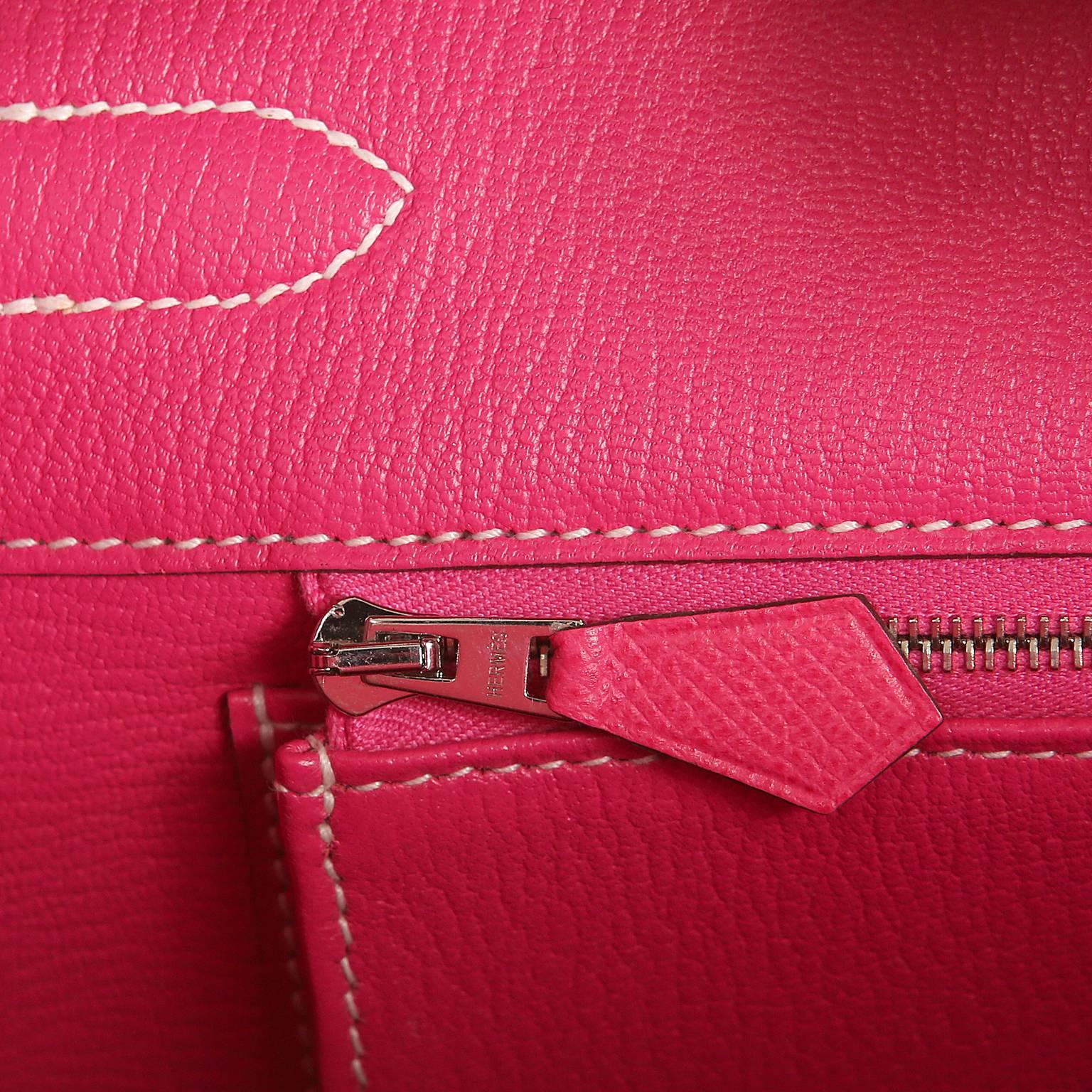 Hermès Rose Tyrien Epsom Leather 35 cm Birkin Bag with PHW 3