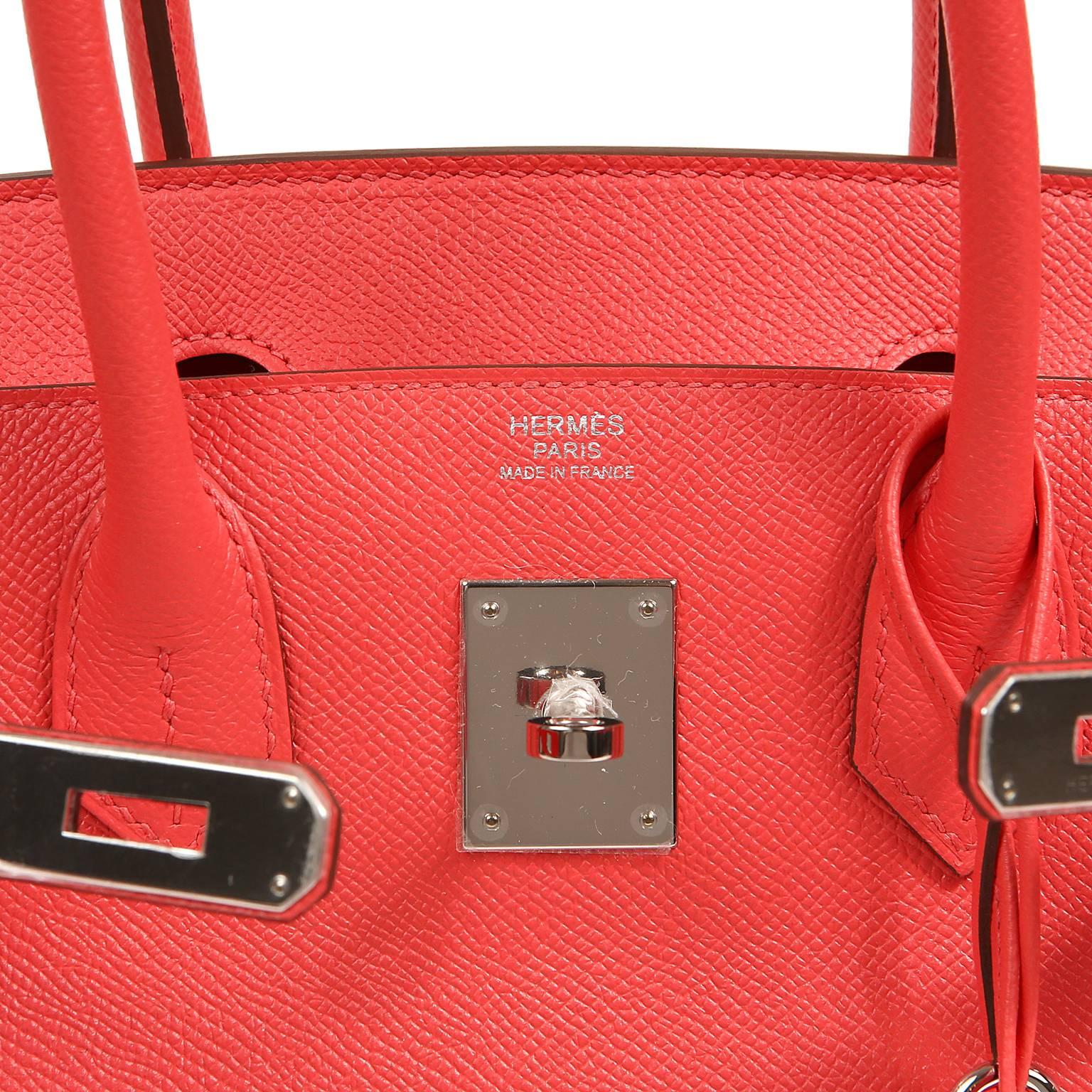 Hermès Rose Jaipur Epsom Leather 30 cm Birkin with PHW 1