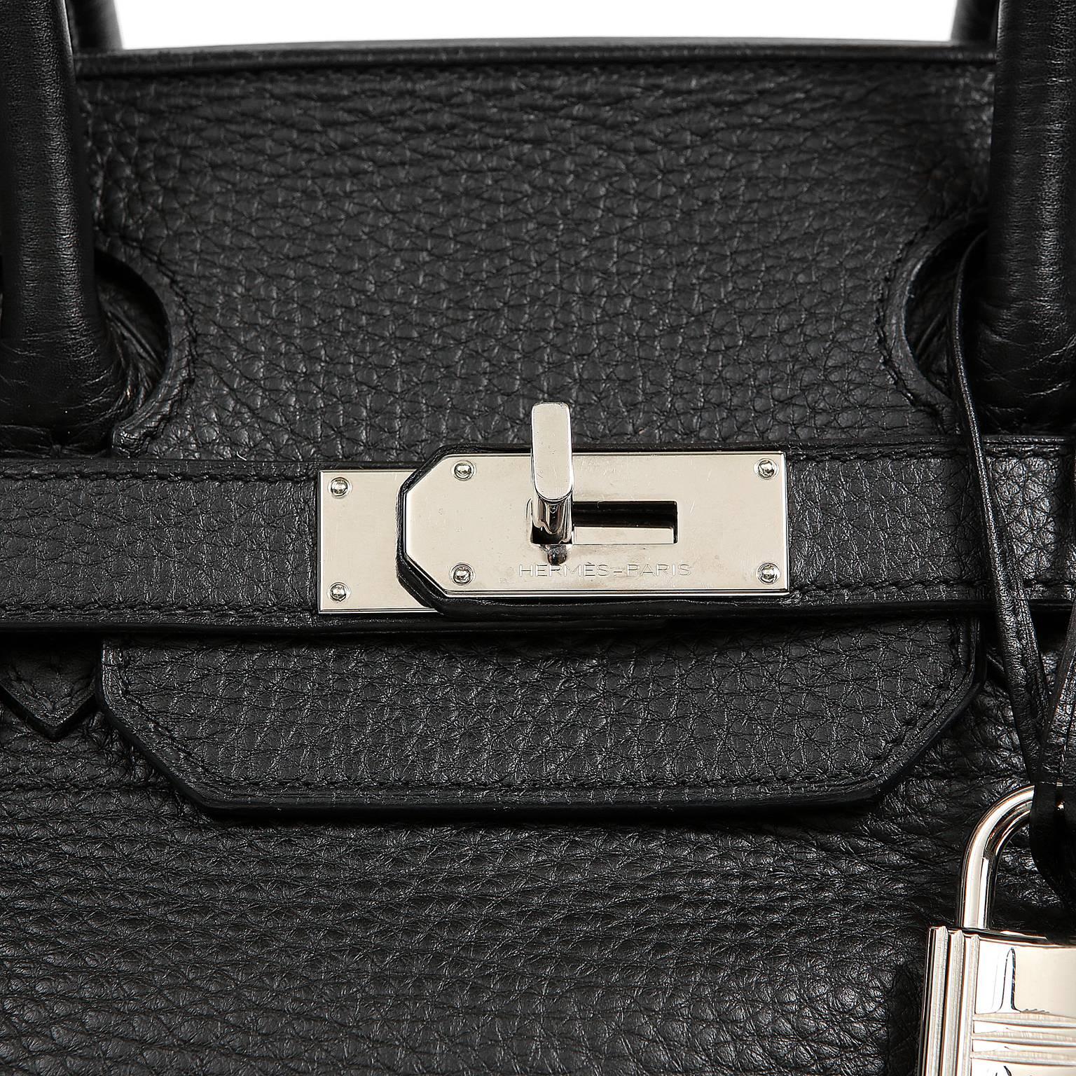 Hermès Black Togo Leather JPG Birkin Bag PHW 1