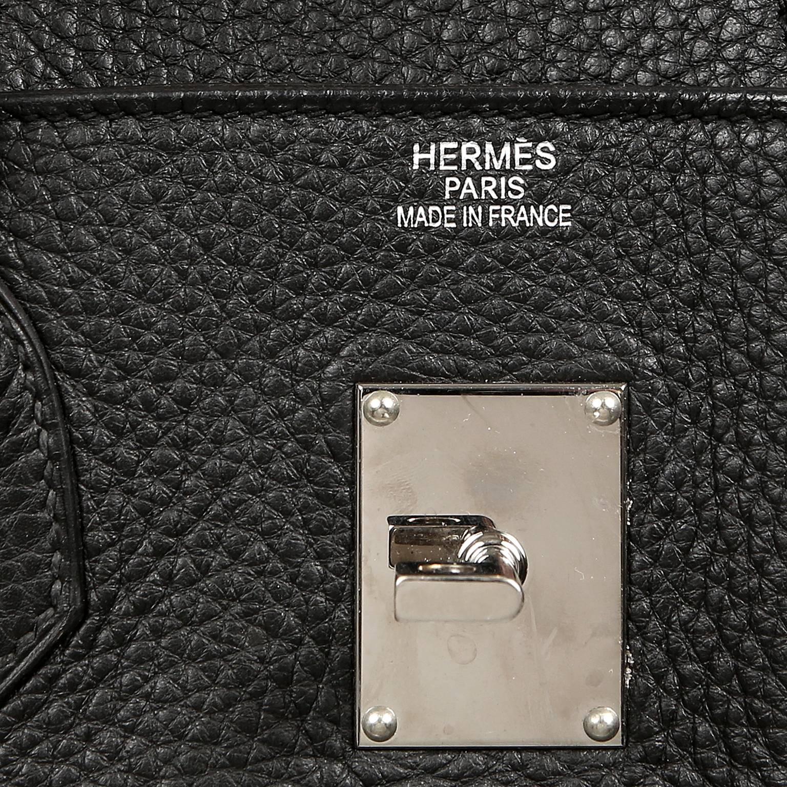 Hermès Black Togo Leather JPG Birkin Bag PHW 2