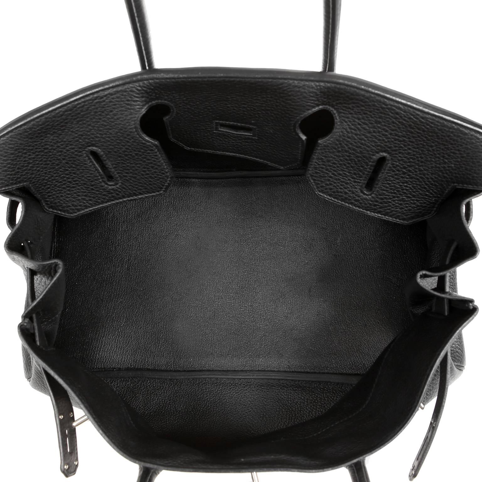 Hermès Black Togo Leather JPG Birkin Bag PHW 4