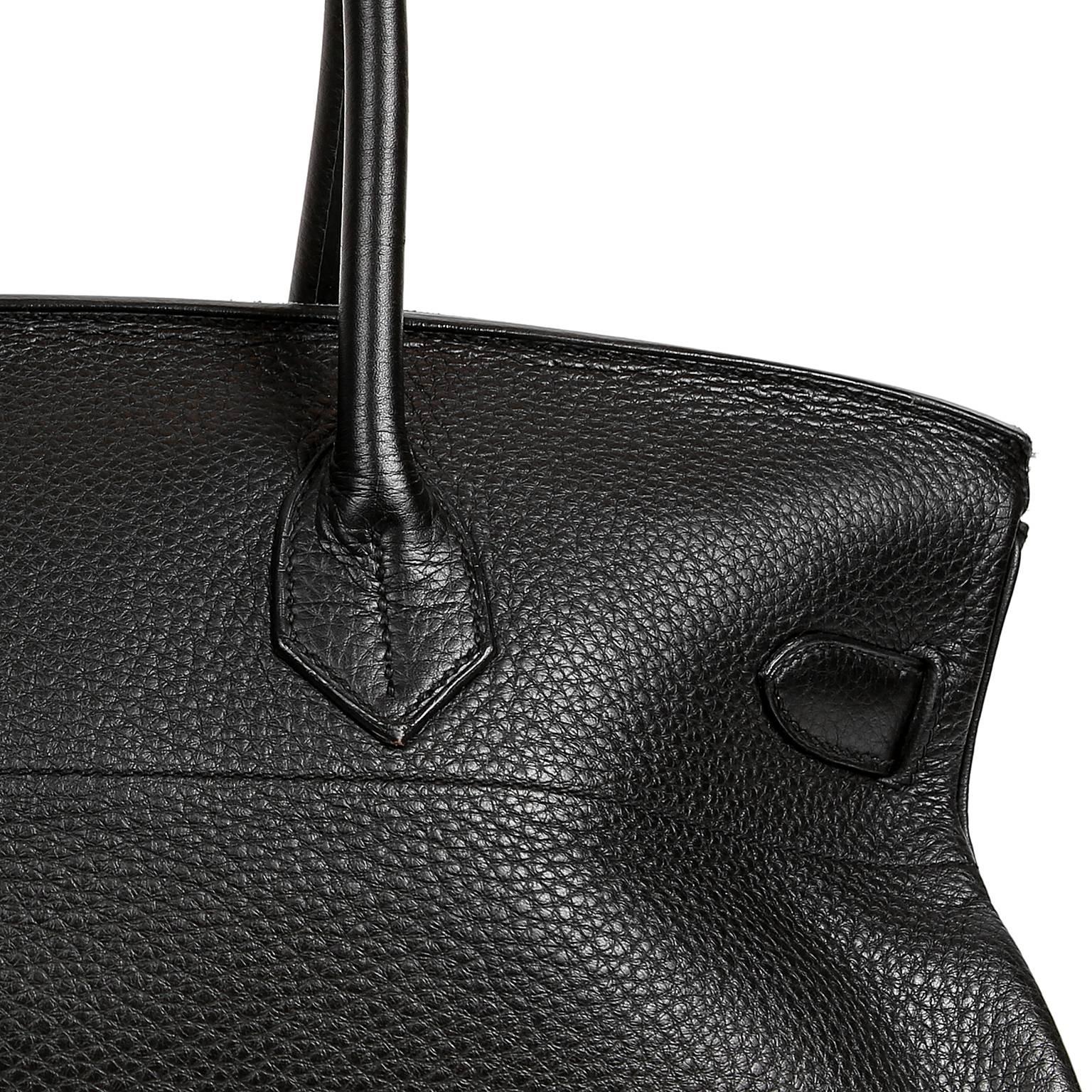 Hermès Black Togo Leather JPG Birkin Bag PHW 6