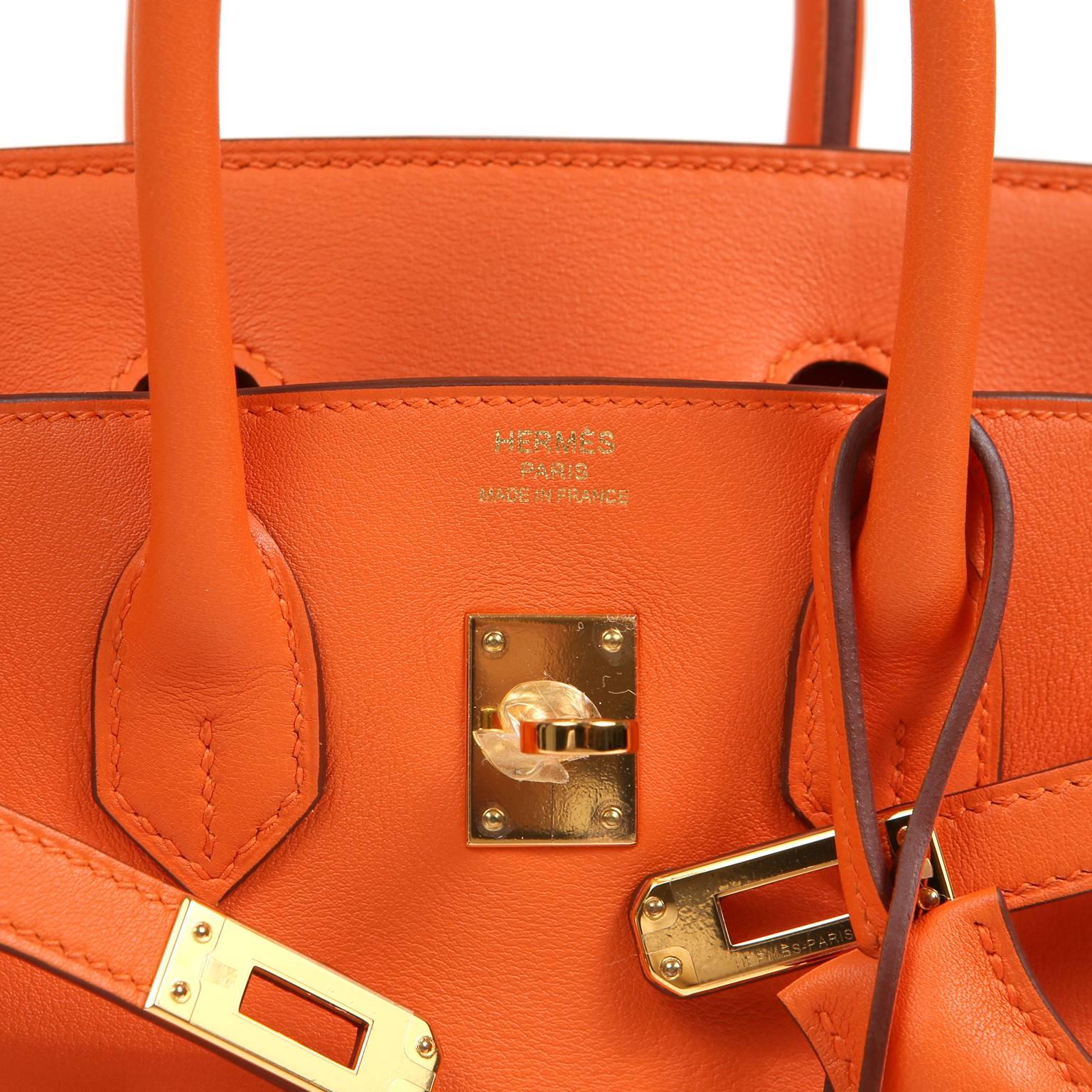 Hermès Feu Swift Leather 25 cm Birkin Bag  1