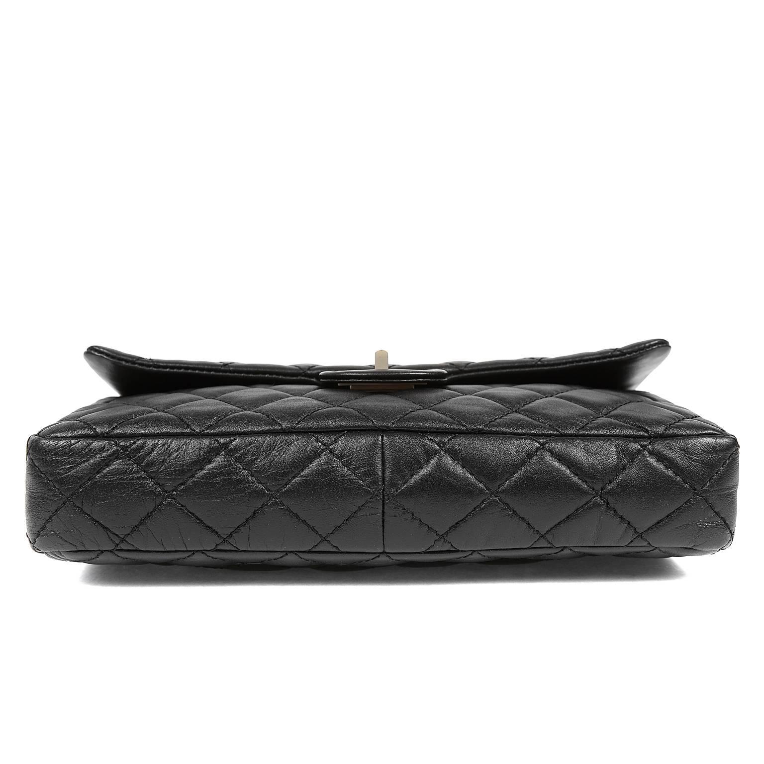 Women's Chanel Black Quilted Leather Mademoiselle Flap Bag For Sale
