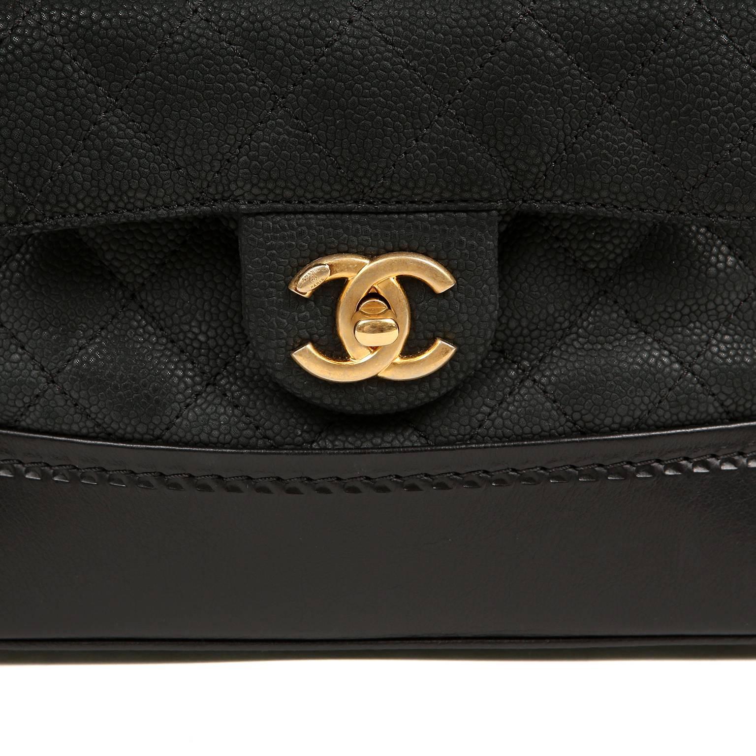 Chanel Black Leather Globetrotter Bag For Sale 2