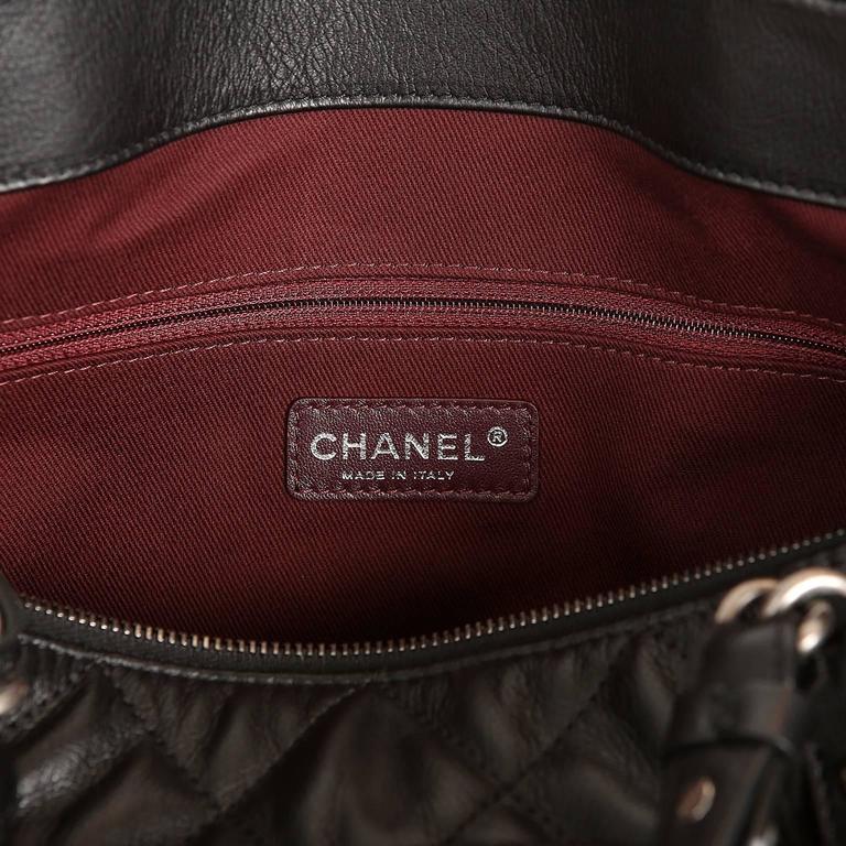 Chanel Black Leather Unisex XL Weekender Bag at 1stDibs
