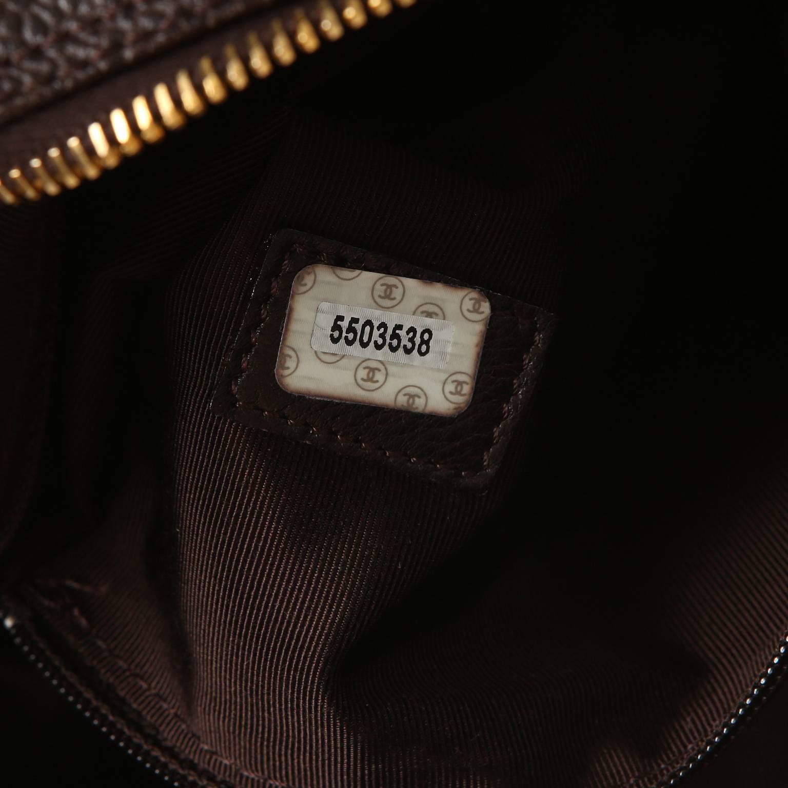 Chanel Espresso Caviar Leather Backpack For Sale 5