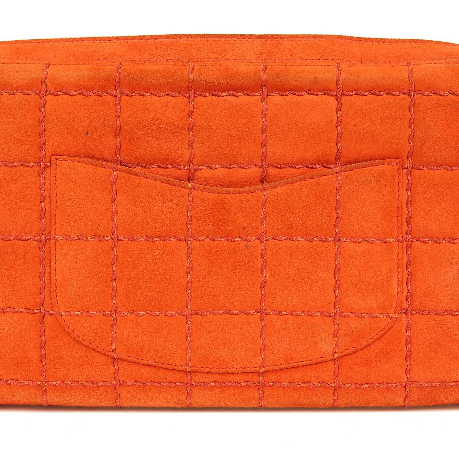 Women's Chanel Orange Suede Camera Bag