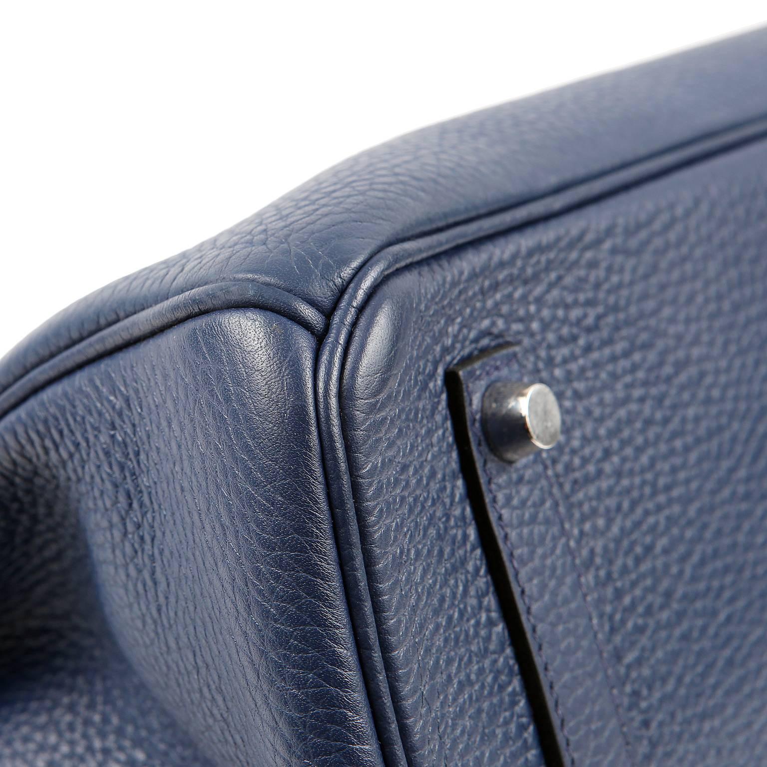 Hermès Indigo Blue Togo 35 cm Birkin Bag PHW 1