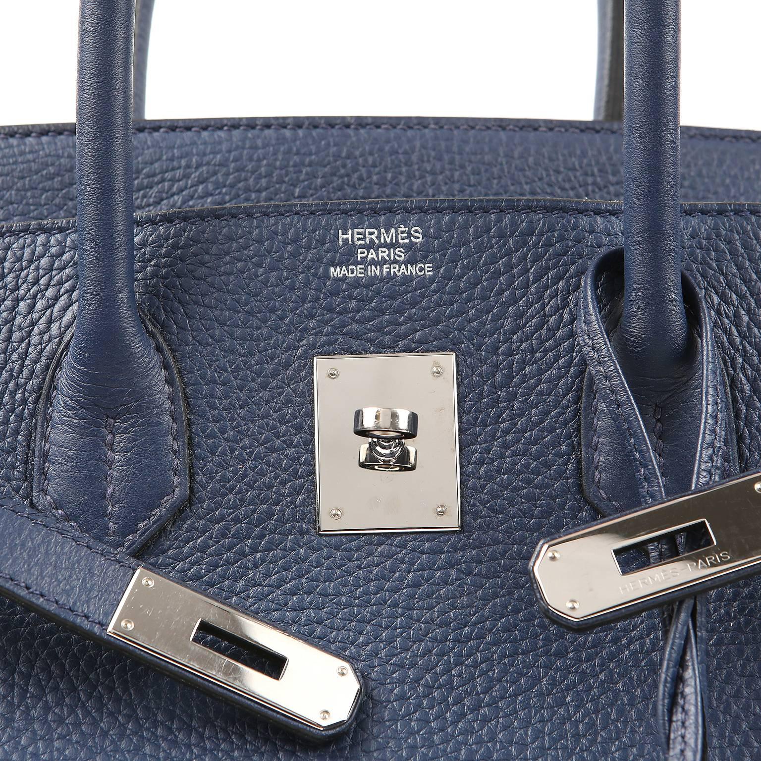Hermès Indigo Blue Togo 35 cm Birkin Bag PHW 3