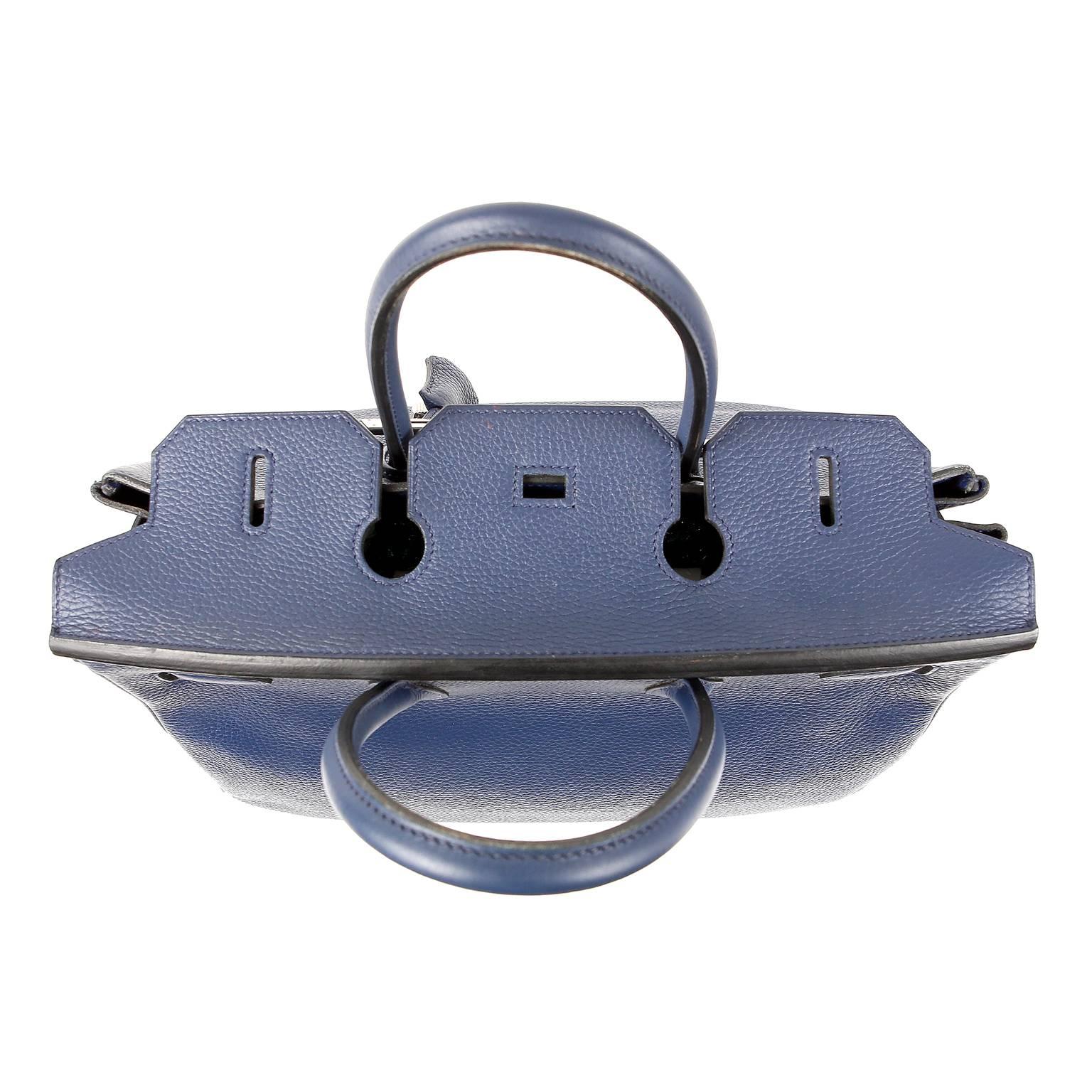 Hermès Indigo Blue Togo 35 cm Birkin Bag PHW 4