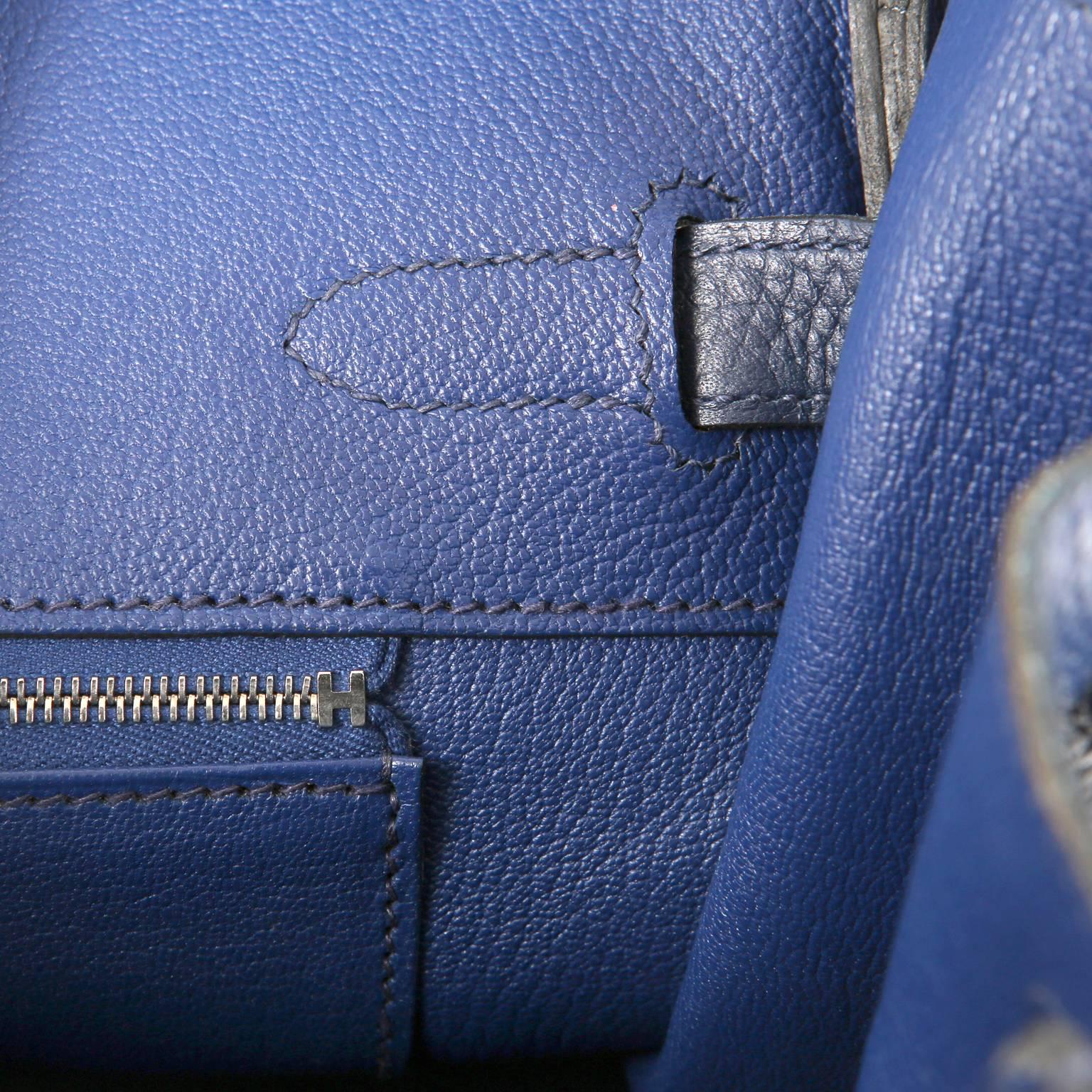 Hermès Indigo Blue Togo 35 cm Birkin Bag PHW 6