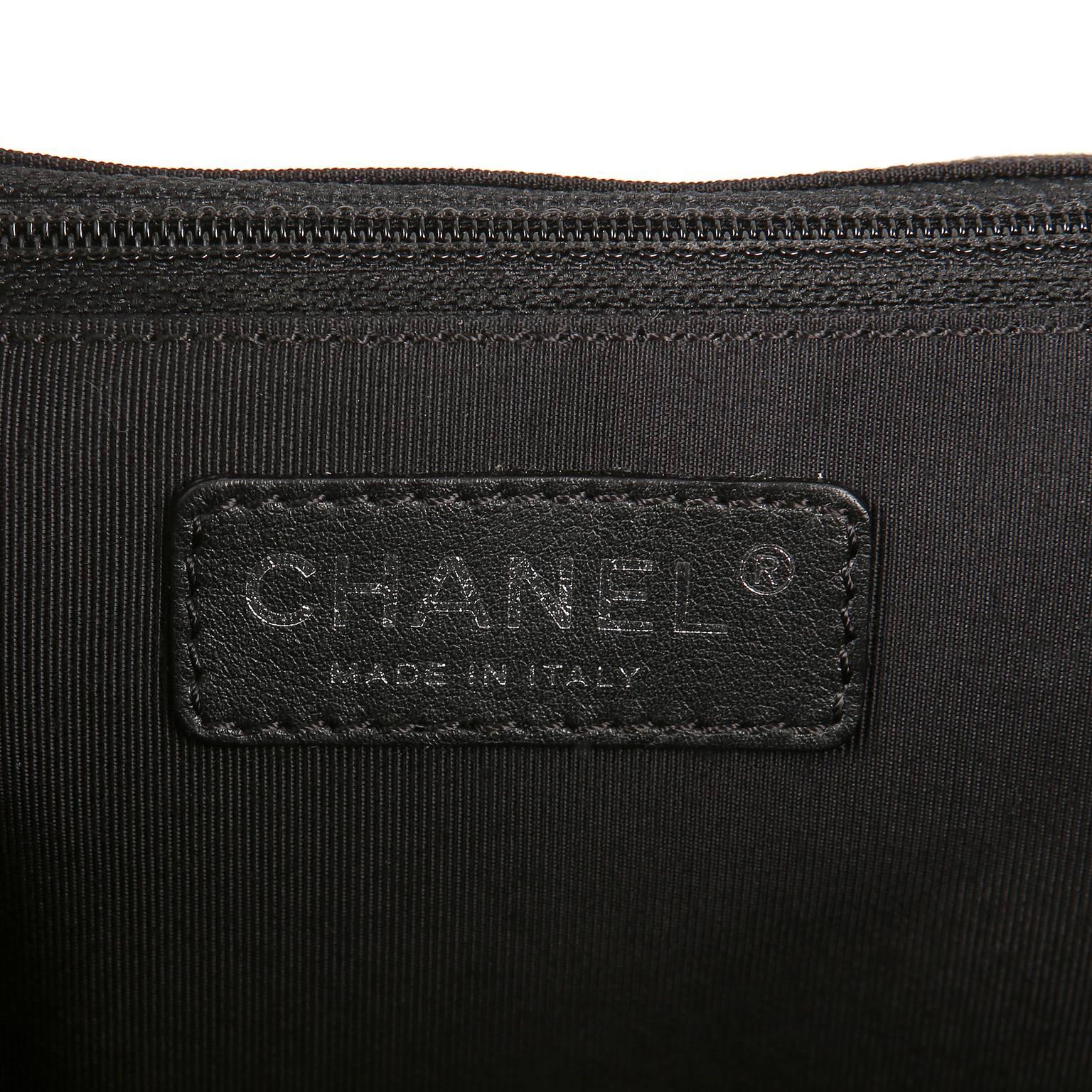 Chanel Black Patent Leather XXL Reissue Bag For Sale 3