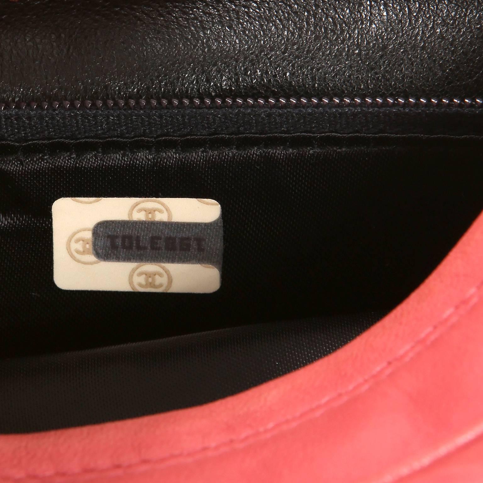 Chanel Pink Leather Vintage Camera Bag 3
