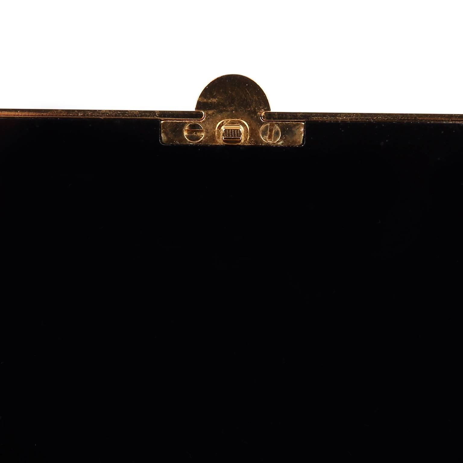 Chanel Black Resin Evening Bag with GHW For Sale 4