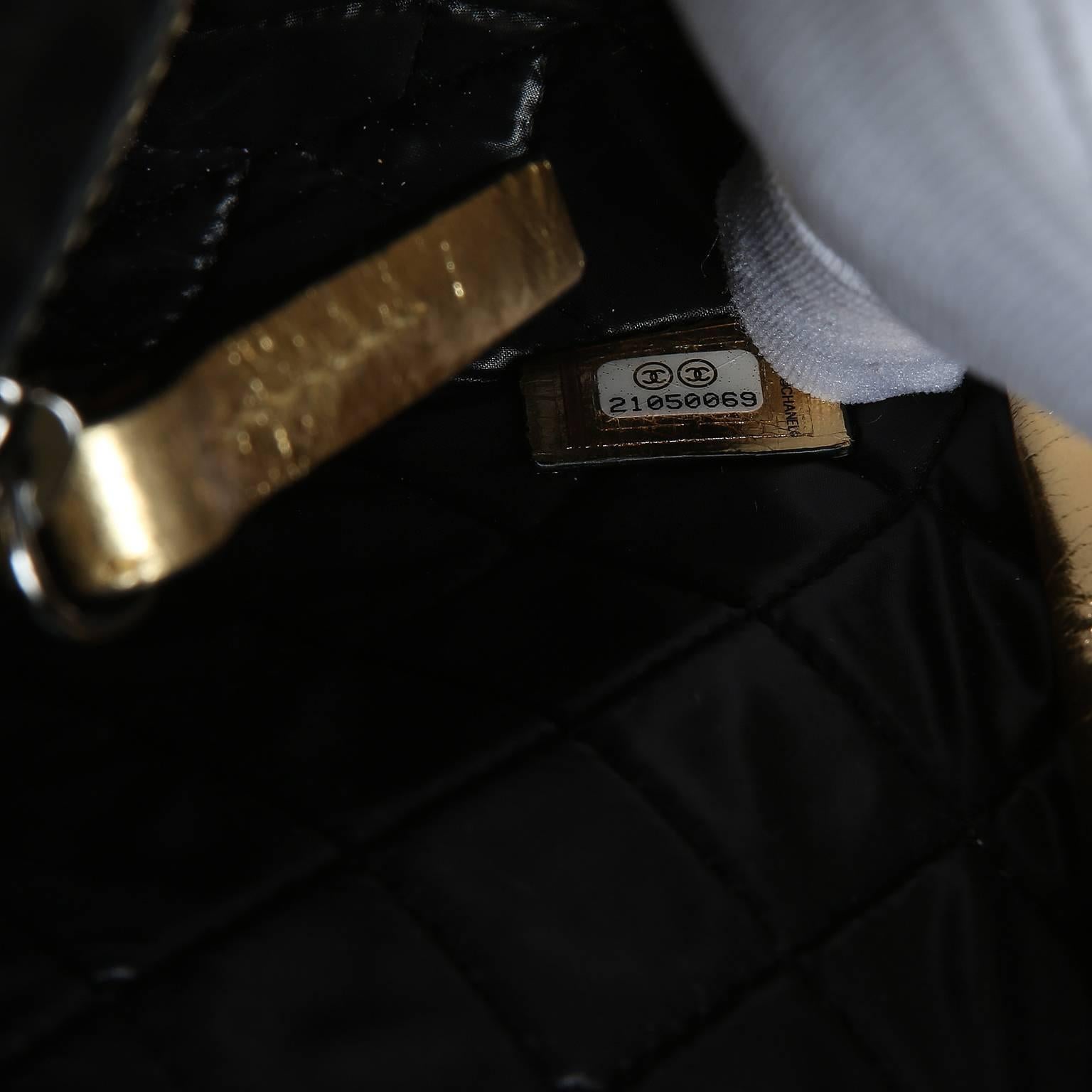 Chanel Gold Je Ne Suis Pas En Solde Clutch For Sale 4