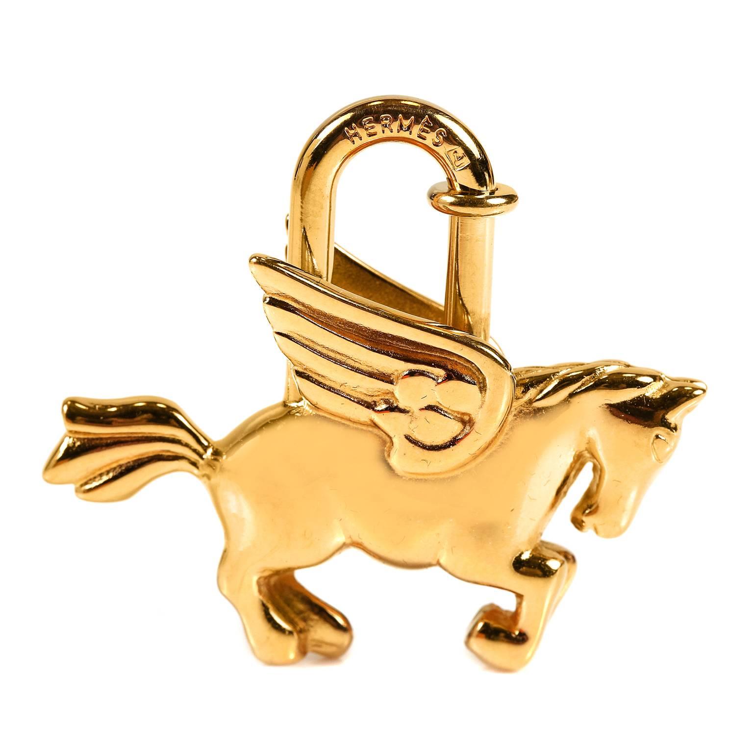 Hermes Rodeo Pegasus Leather Flying Horse Bag Charm at 1stDibs