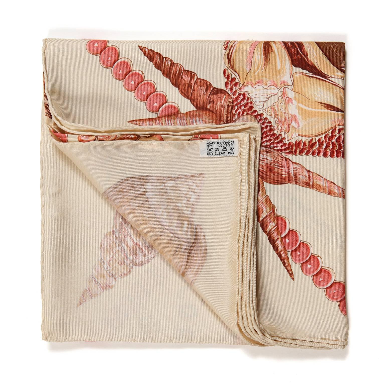 Hermes Rocaille Saint Barthelemy Boutique 90 cm Silk Scarf- Ltd. Edition In New Condition In Malibu, CA