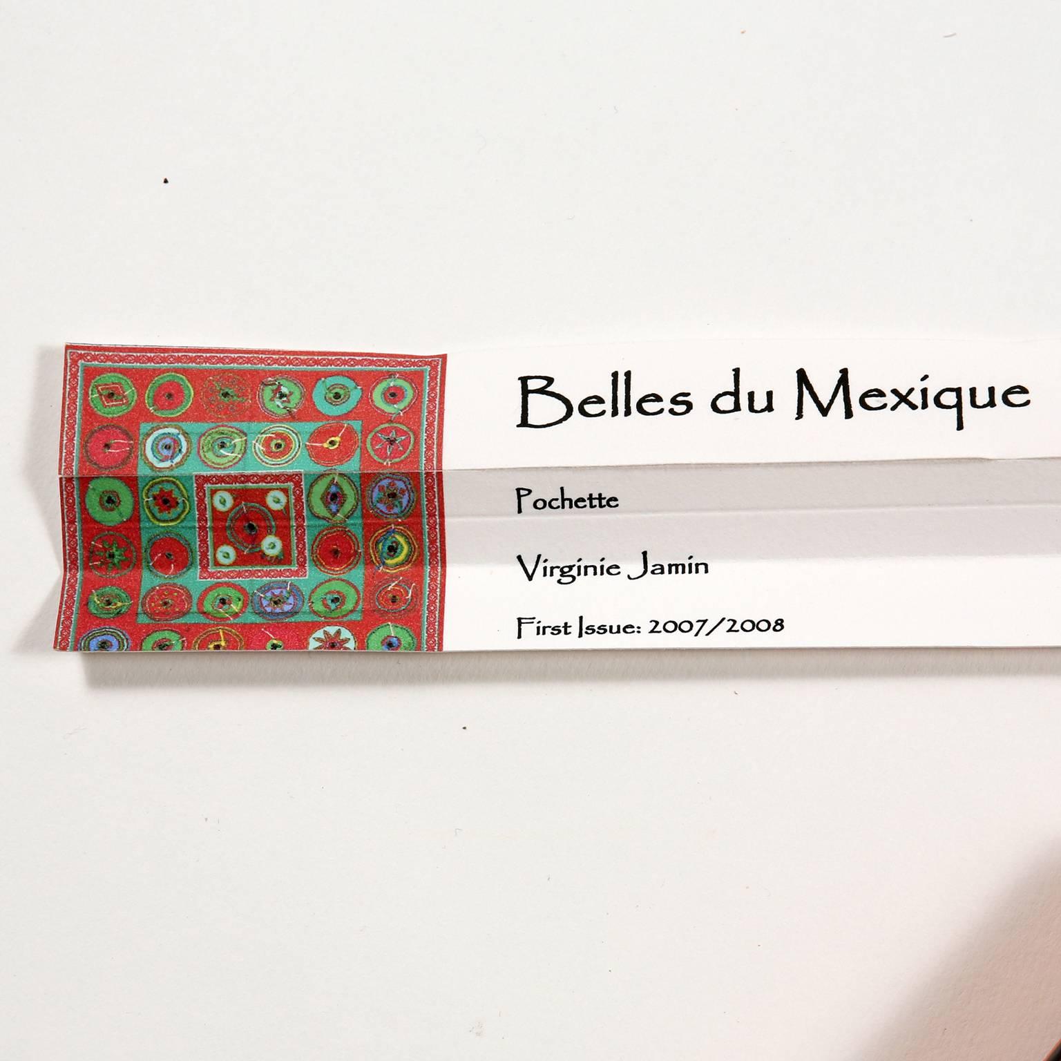 Hermes Red Silk Belles du Mexique Pochette Pocket Square For Sale 3