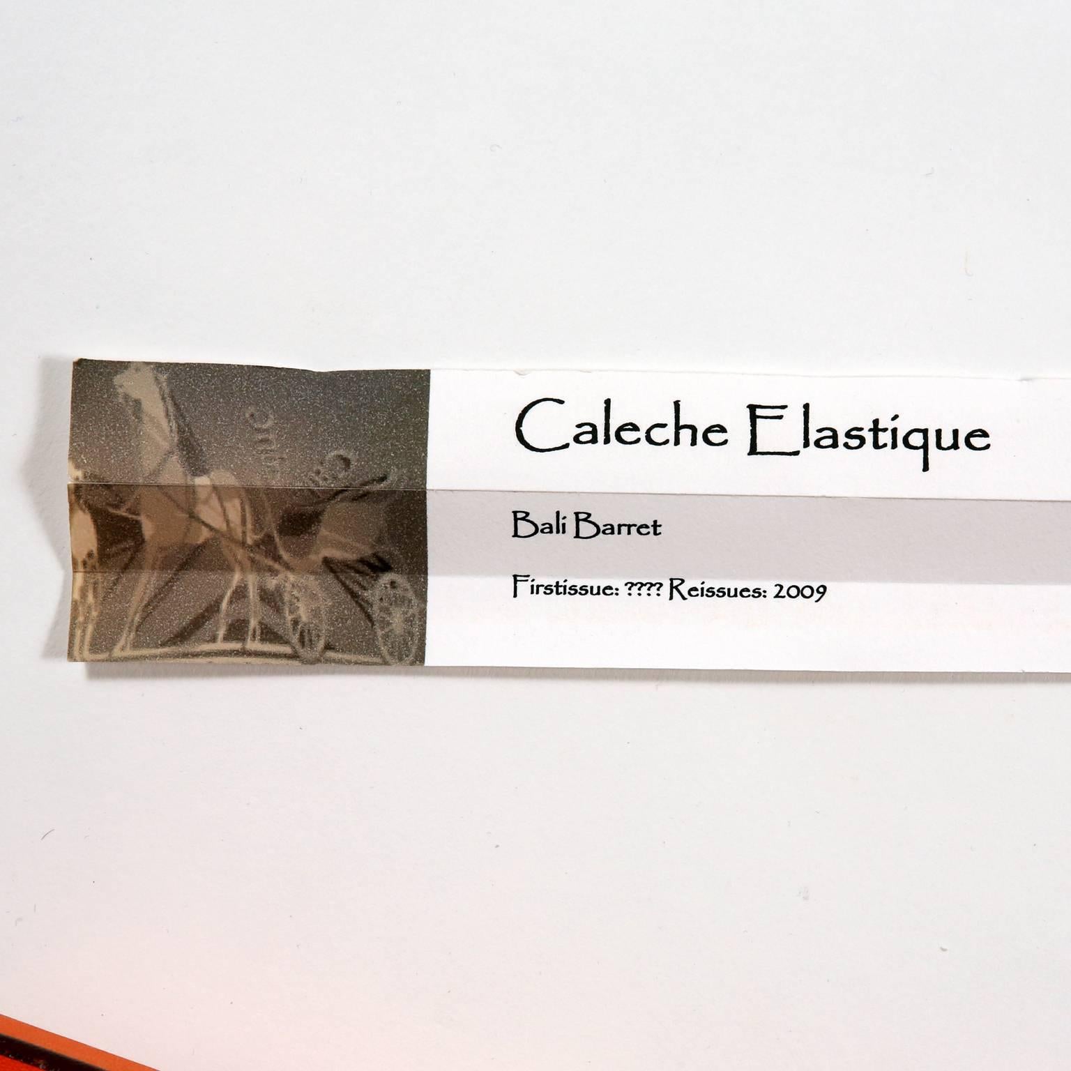 Hermes Caleche Elastique 90 cm Silk Scarf- Brown For Sale 4