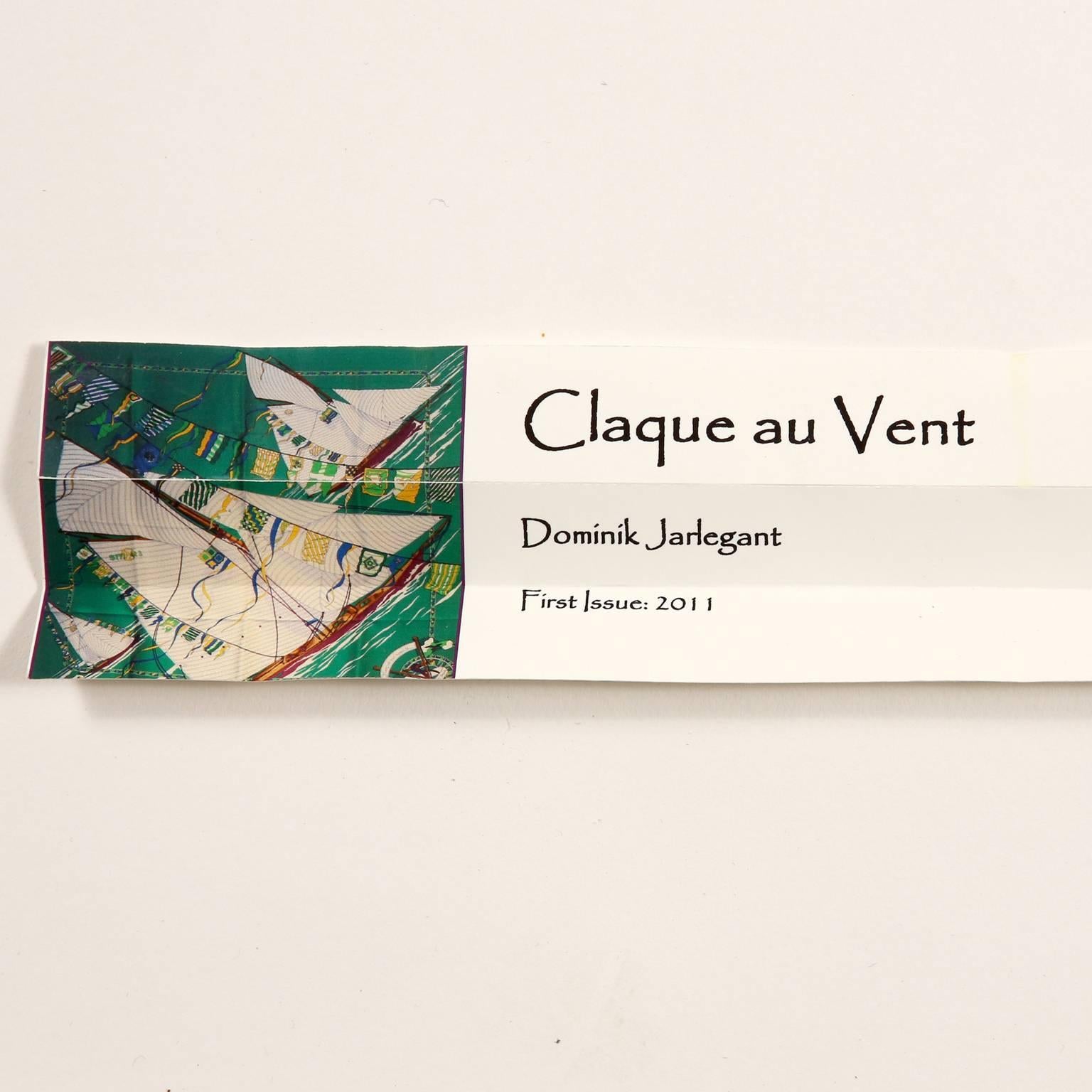 Hermes Claque au Vent 90 cm Silk Scarf- Green For Sale 5