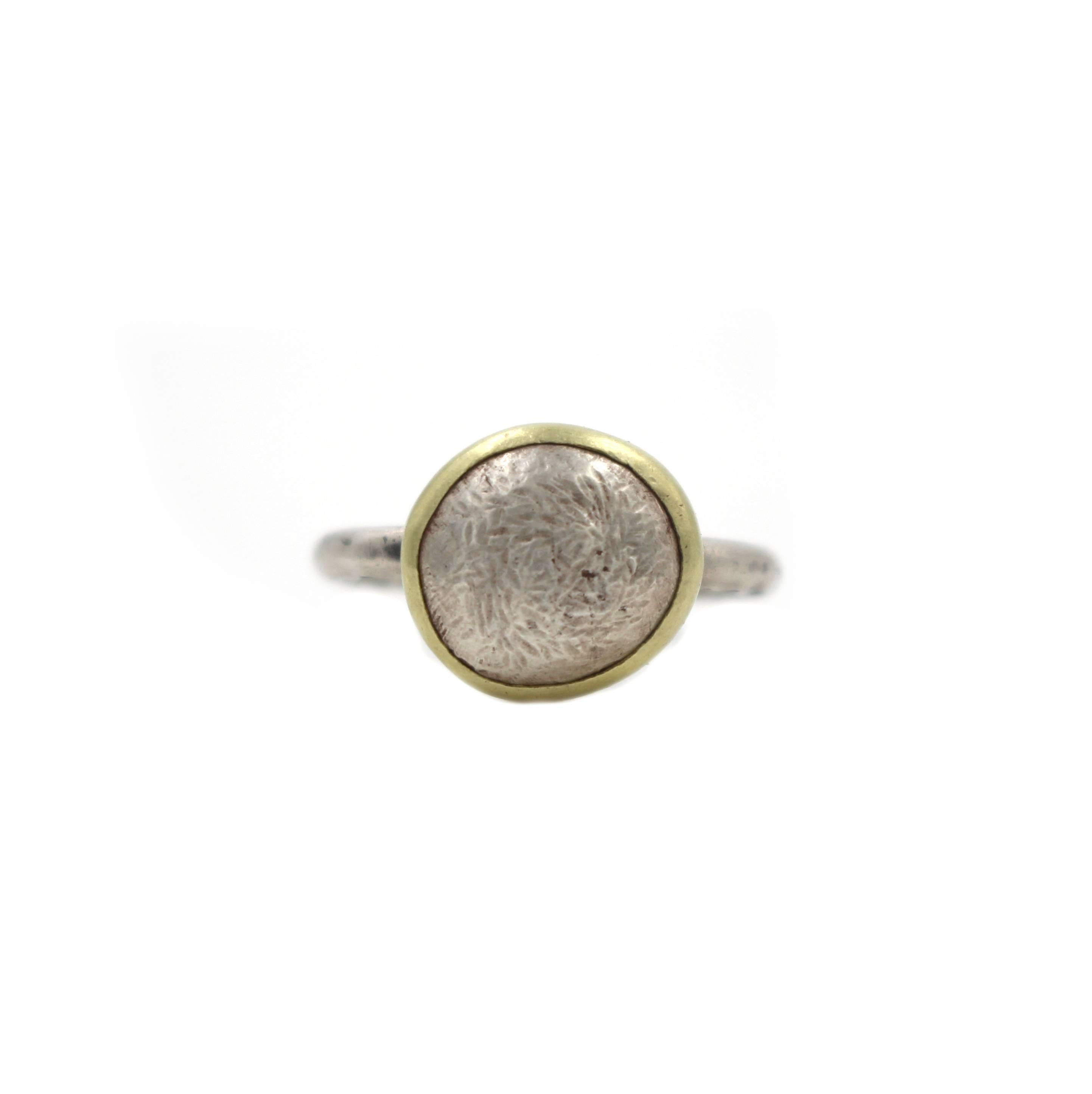 Women's or Men's Silver Dome Ring