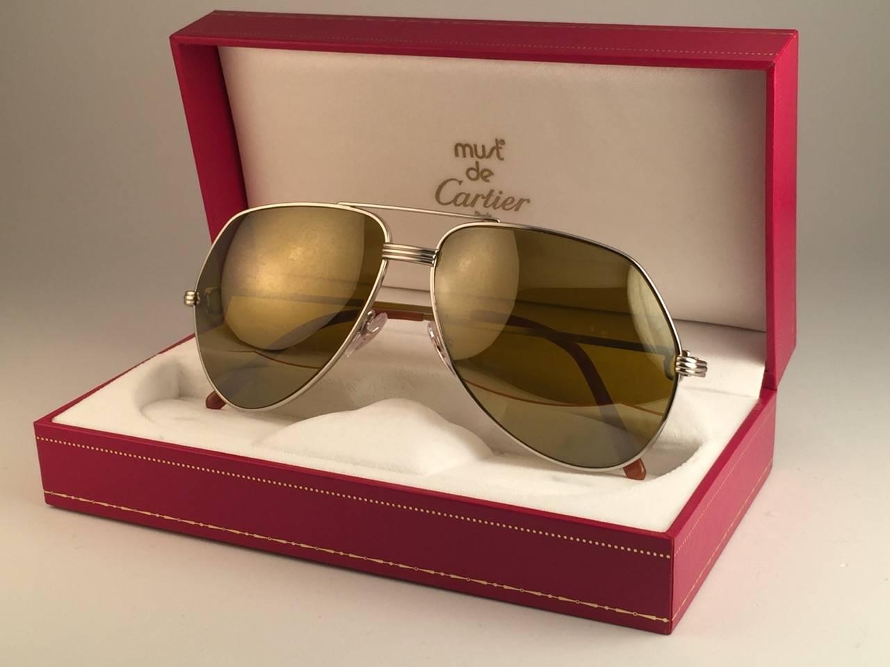 cartier gold sunglasses