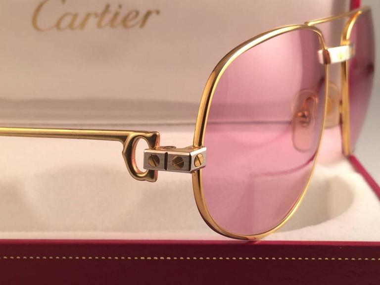 Cartier Santos Romance Rose Pink Lenses 