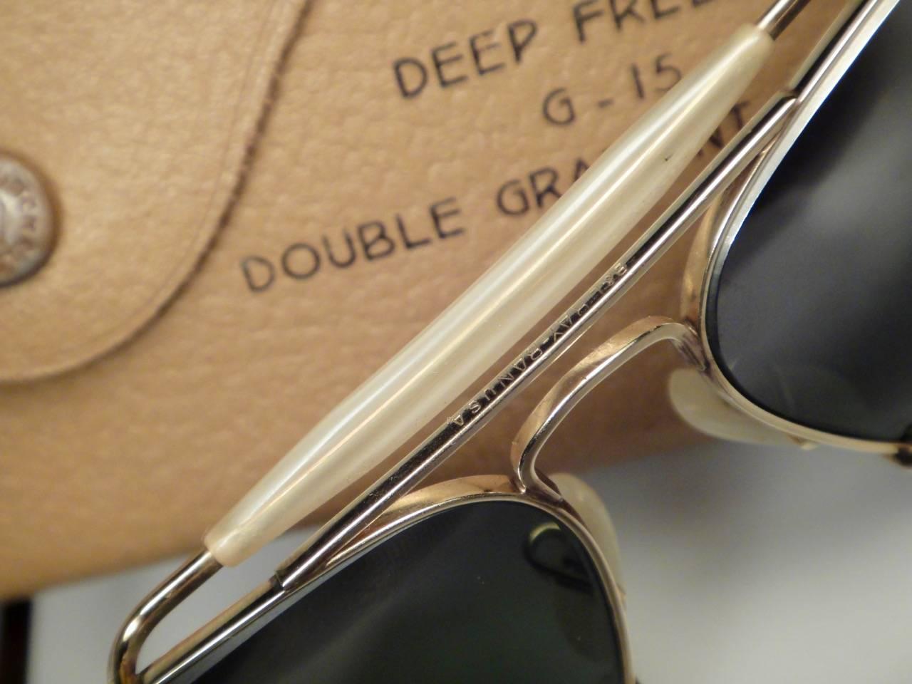 New Ray Ban Deep Freeze 12K Gold Outdoorsman Collectors Item USA Sunglasses 2