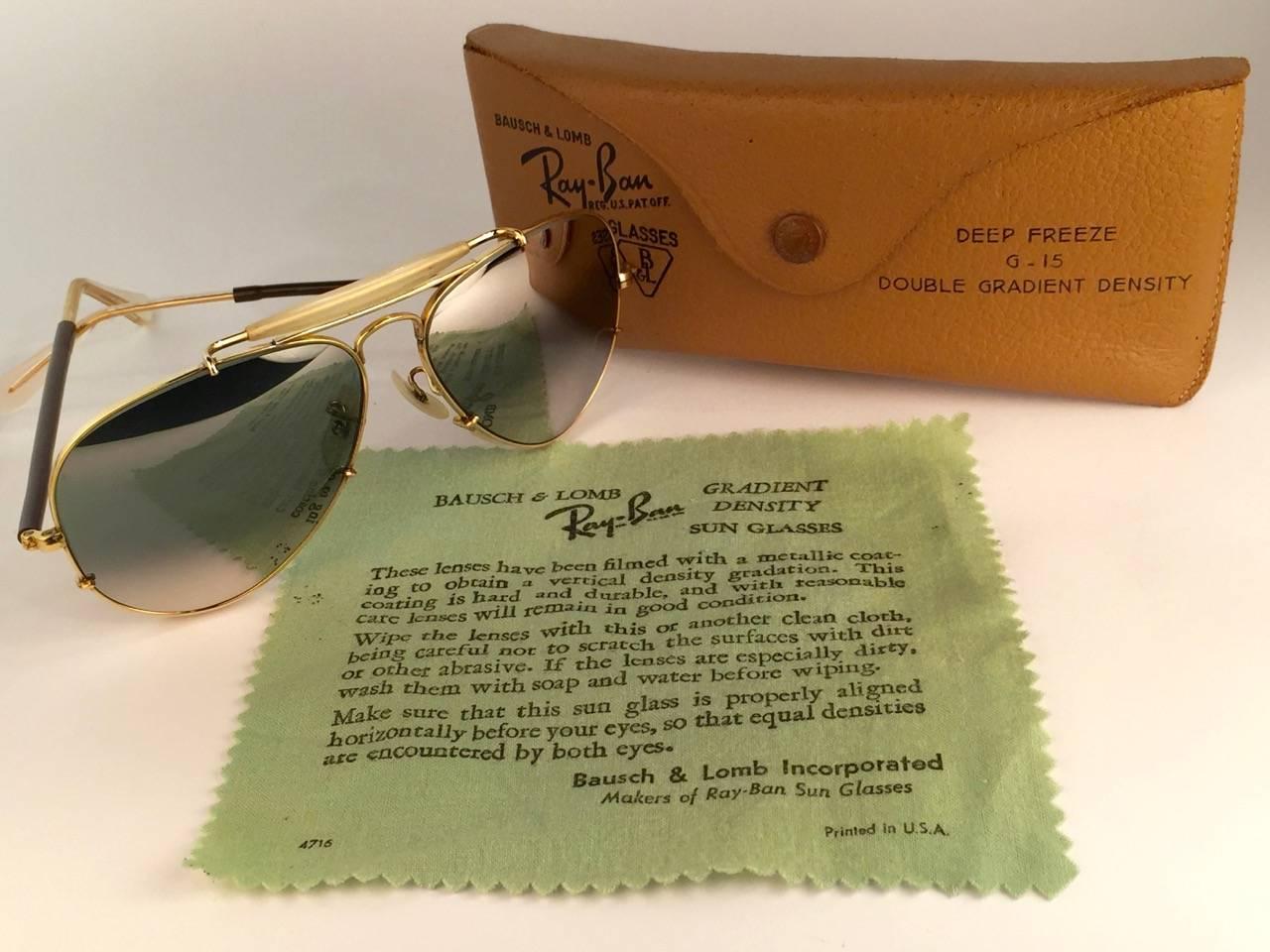 New Ray Ban Deep Freeze 12K Gold Outdoorsman Collectors Item USA Sunglasses  at 1stDibs | ray ban operation deep freeze, new ray bans