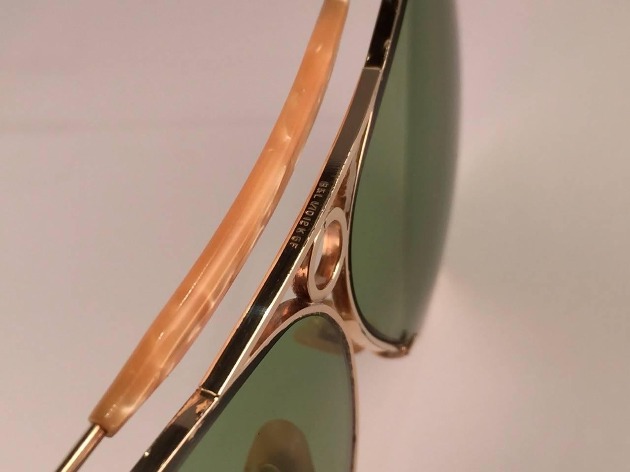 Nouveau Ray Ban Shooter 1950's Classic 12K Gold Filled USA Collectors Sunglasses Neuf à Baleares, Baleares