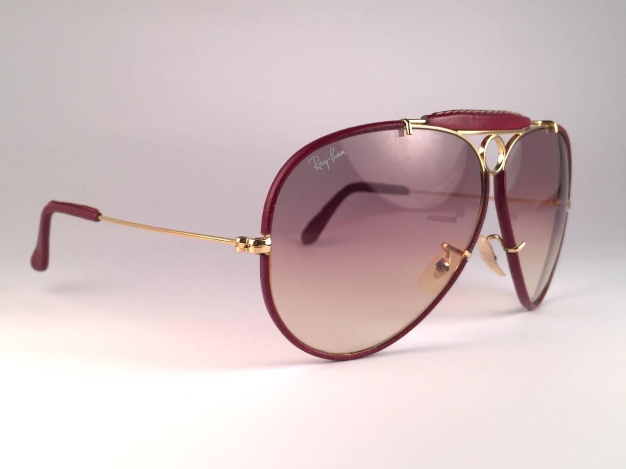 ray ban leathers vintage sunglasses