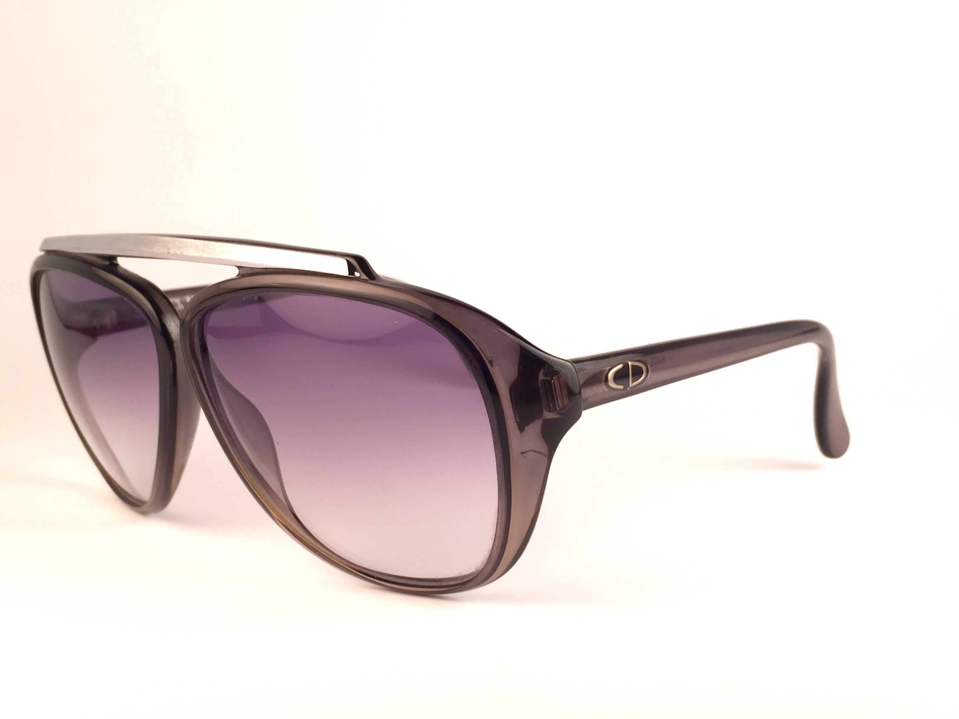 New Vintage Christian Dior Monsieur 2059 11 Optyl Blue Gradient 1970 Sunglasses In New Condition In Baleares, Baleares