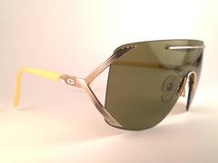 New Vintage Christian Dior 2434 47 Shield Optyl 1970 Sunglasses