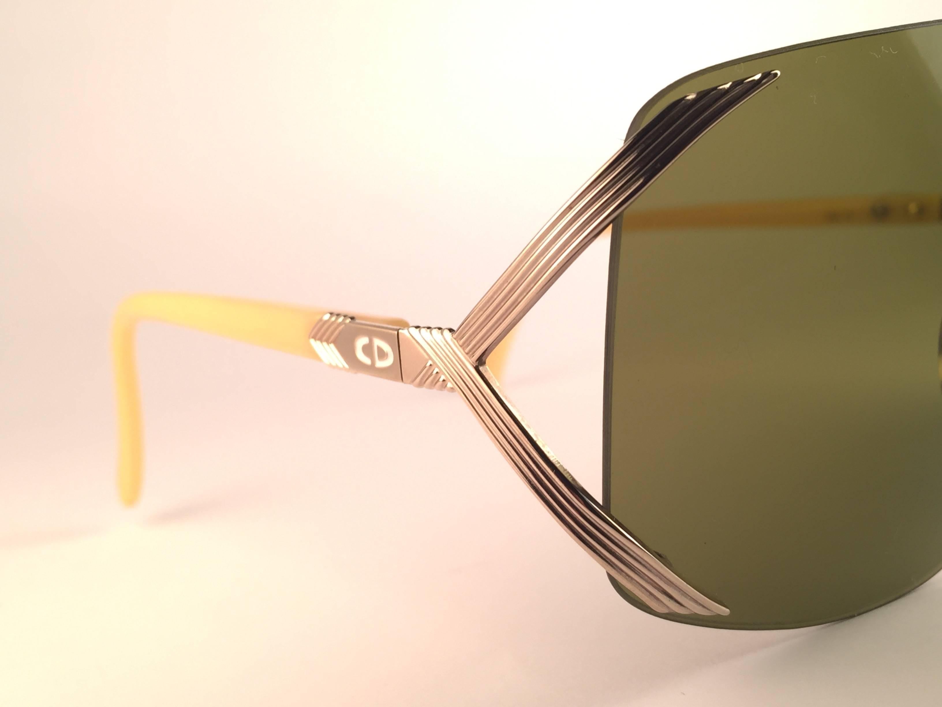  New Vintage Christian Dior 2434 47 Shield Optyl 1970 Sunglasses In New Condition In Baleares, Baleares
