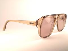 New Vintage Christian Dior Monsieur 2055 20 Light Green Optyl 1970 Sunglasses