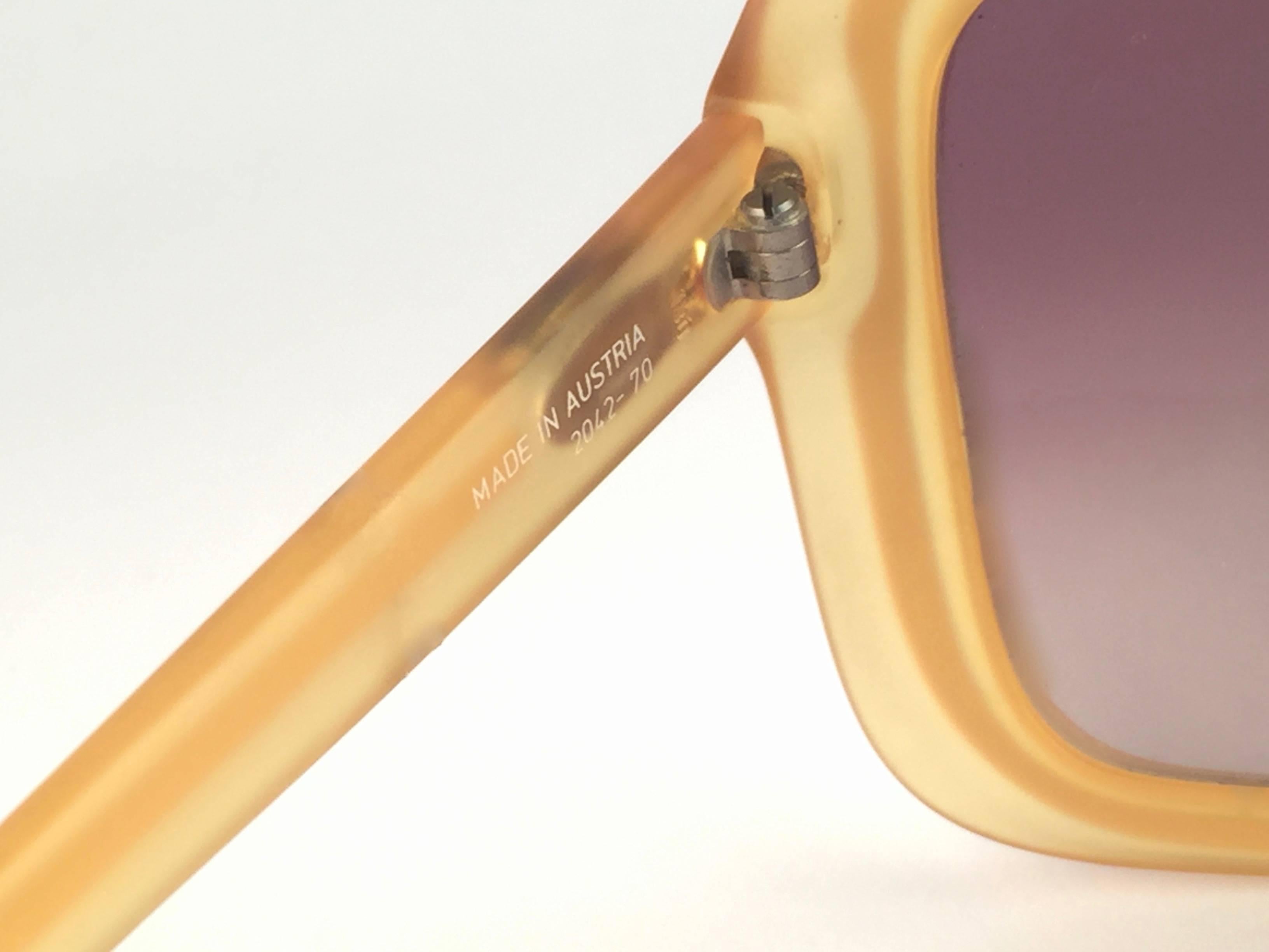 New Vintage Christian Dior 2042 70 Yellow Matte Optyl Sunglasses Austria 2