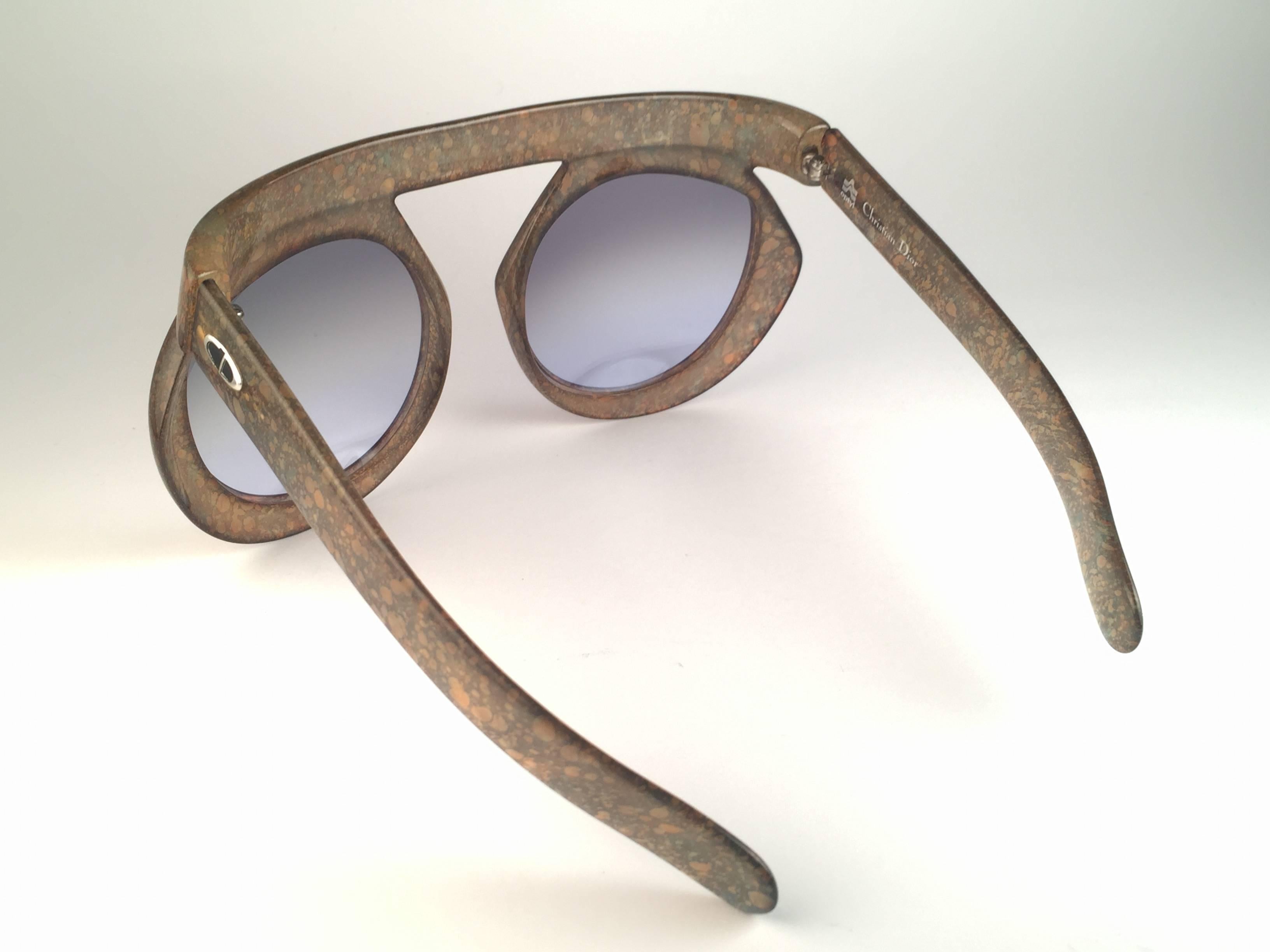 Neu Vintage Christian Dior 2030 80 Jaspis Camouflage Sammler Optyl Sonnenbrille im Angebot 2