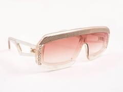 Vintage Claudia Carlotti Schlangenhaut Zenith 1980 handgefertigte Frankreich Sonnenbrille